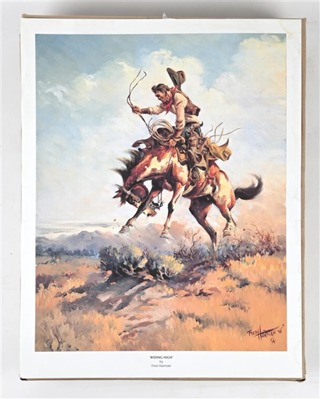LOT OF APPROXIMATELY 320 "RIDING HIGH" BY FRED HARMAN PRINTS