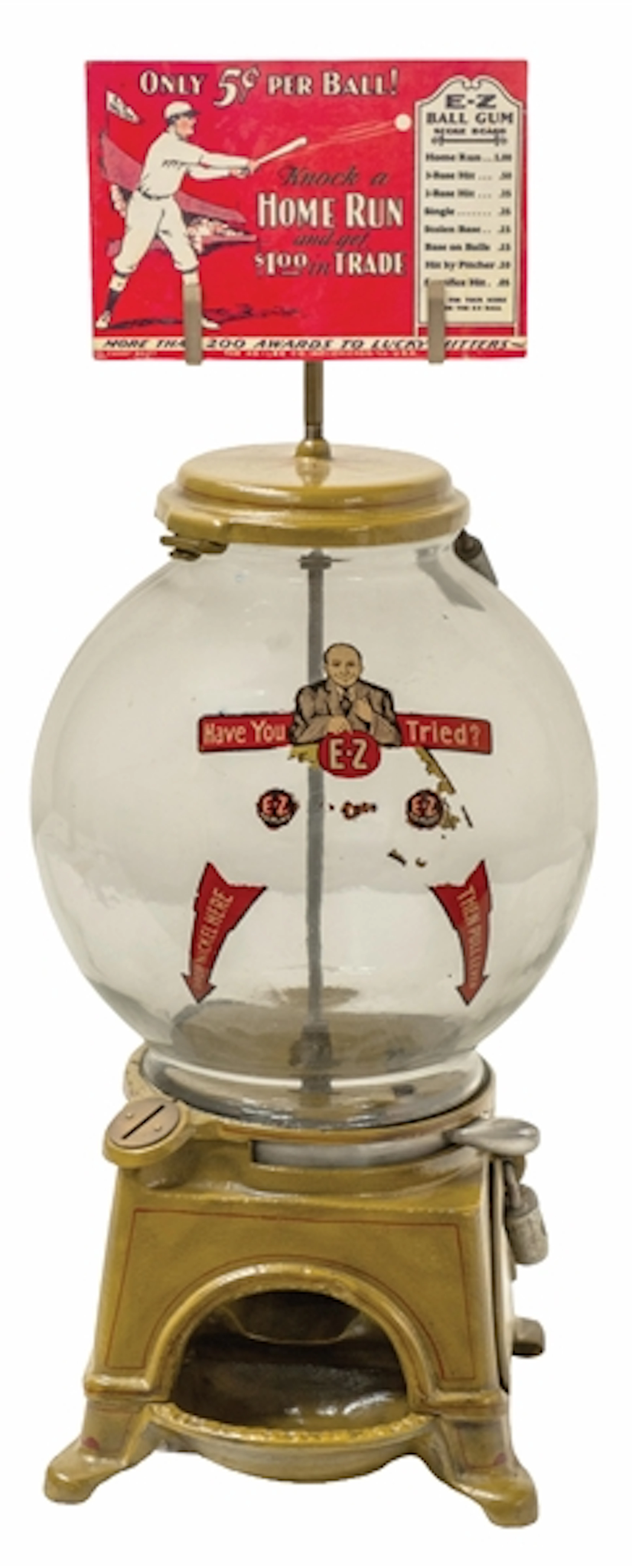 5¢ ADLEE E-Z GUM VENDING TRADE STIMULATOR