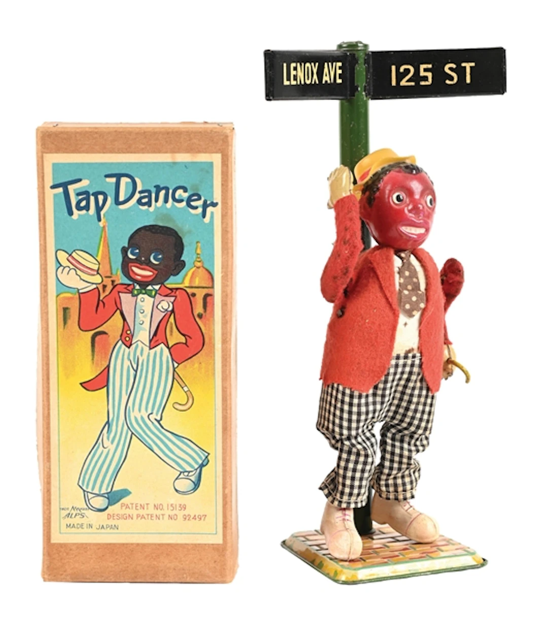 ALPS “TAP DANCER” MECHANICAL WIND-UP TOY WITH ORIGINAL BOX