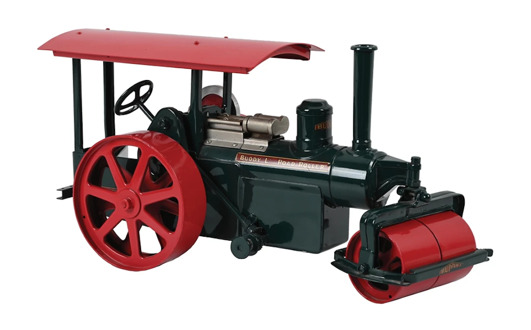 BUDDY "L" ROAD ROLLER PRESSED STEEL TOY (RESTORED)