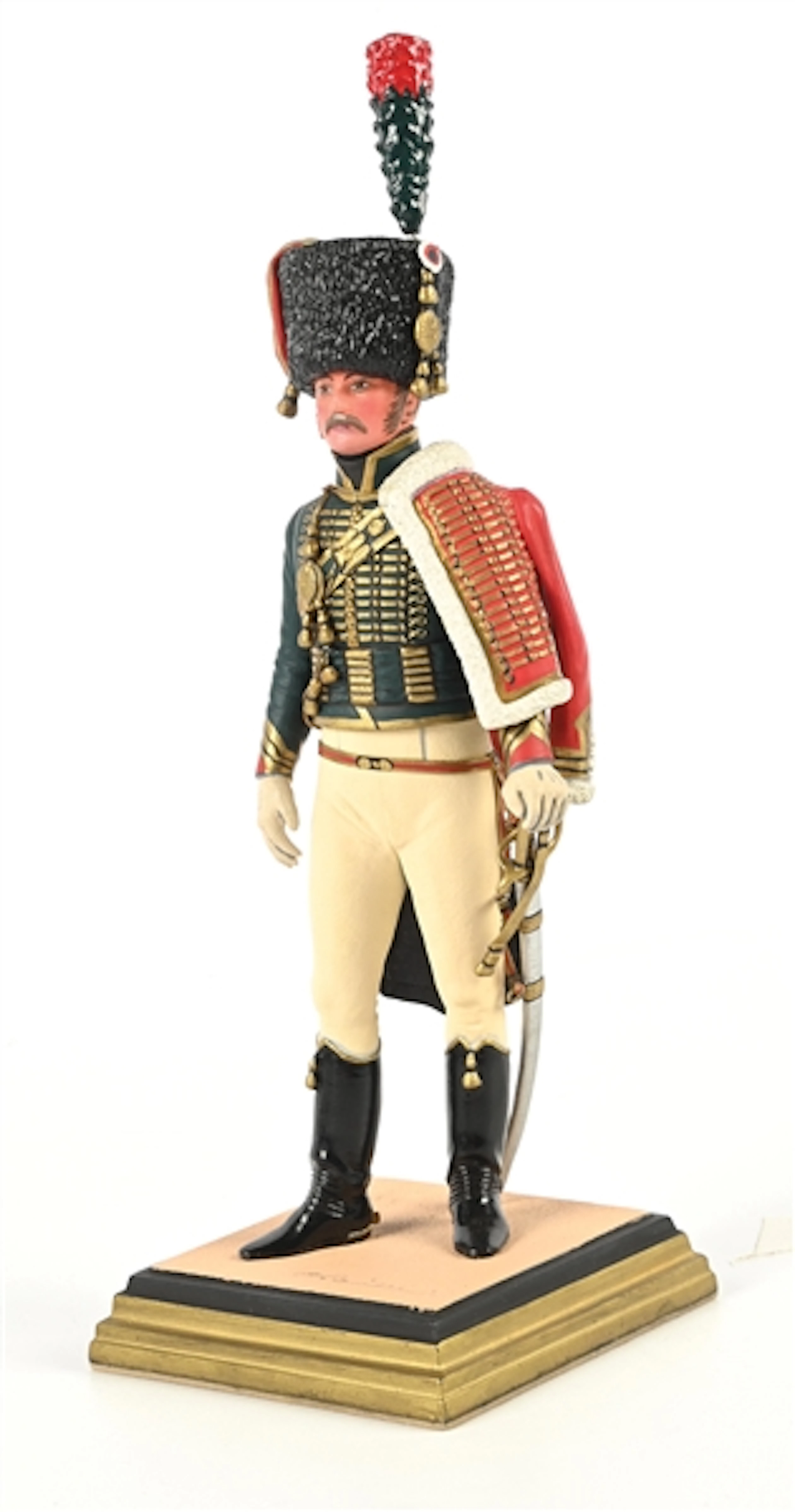 GEORGES FOUILLE 1ST EMPIRE CHASSEUR A CHEVAL DE LA GARDE OFFICIER FIGURE