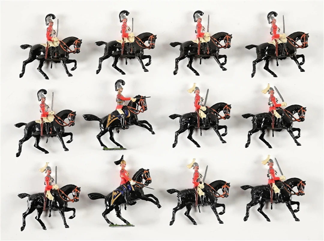 W. BRITAINS PAST AND PRESENT LIFE GUARDS FROM SET NO. 72 LOOSE SET