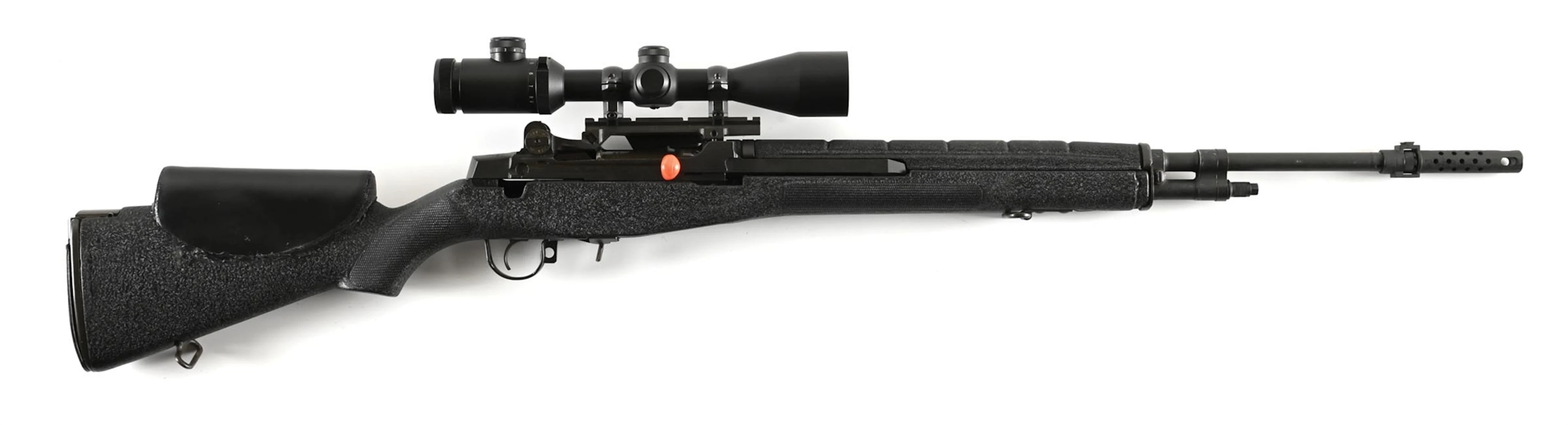 (M) PRE-BAN SPRINGFIELD ARMORY M1A SEMI AUTOMATIC RIFLE.