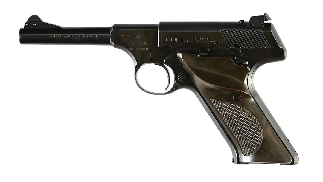 (C) COLT WOODSMAN SEMI-AUTOMATIC SPORT TARGET PISTOL.