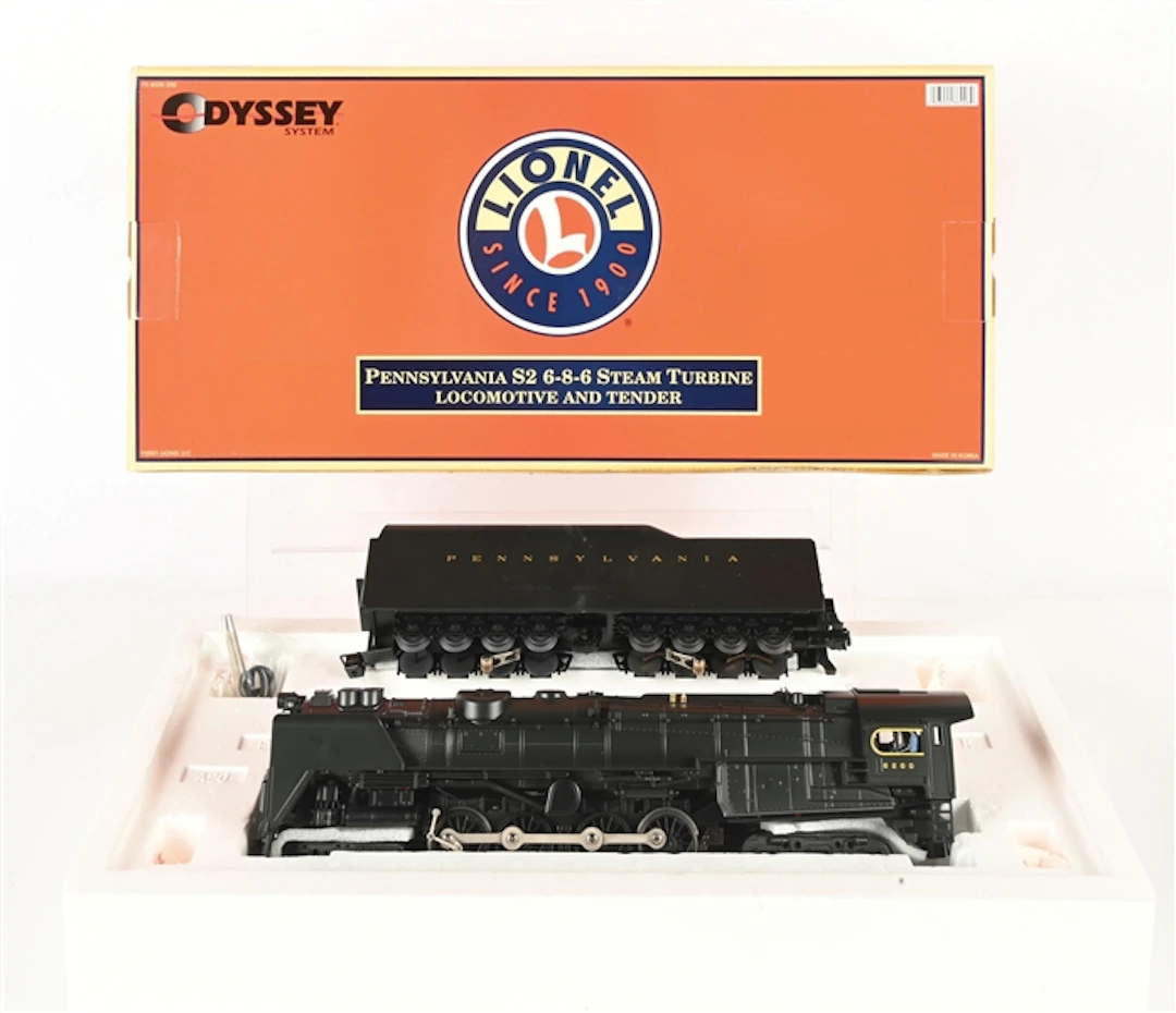 MODERN ERA LIONEL O-GA. NO. 6-38028 PENNSYLVANIA S2 6-8-6 STEAM TURBINE