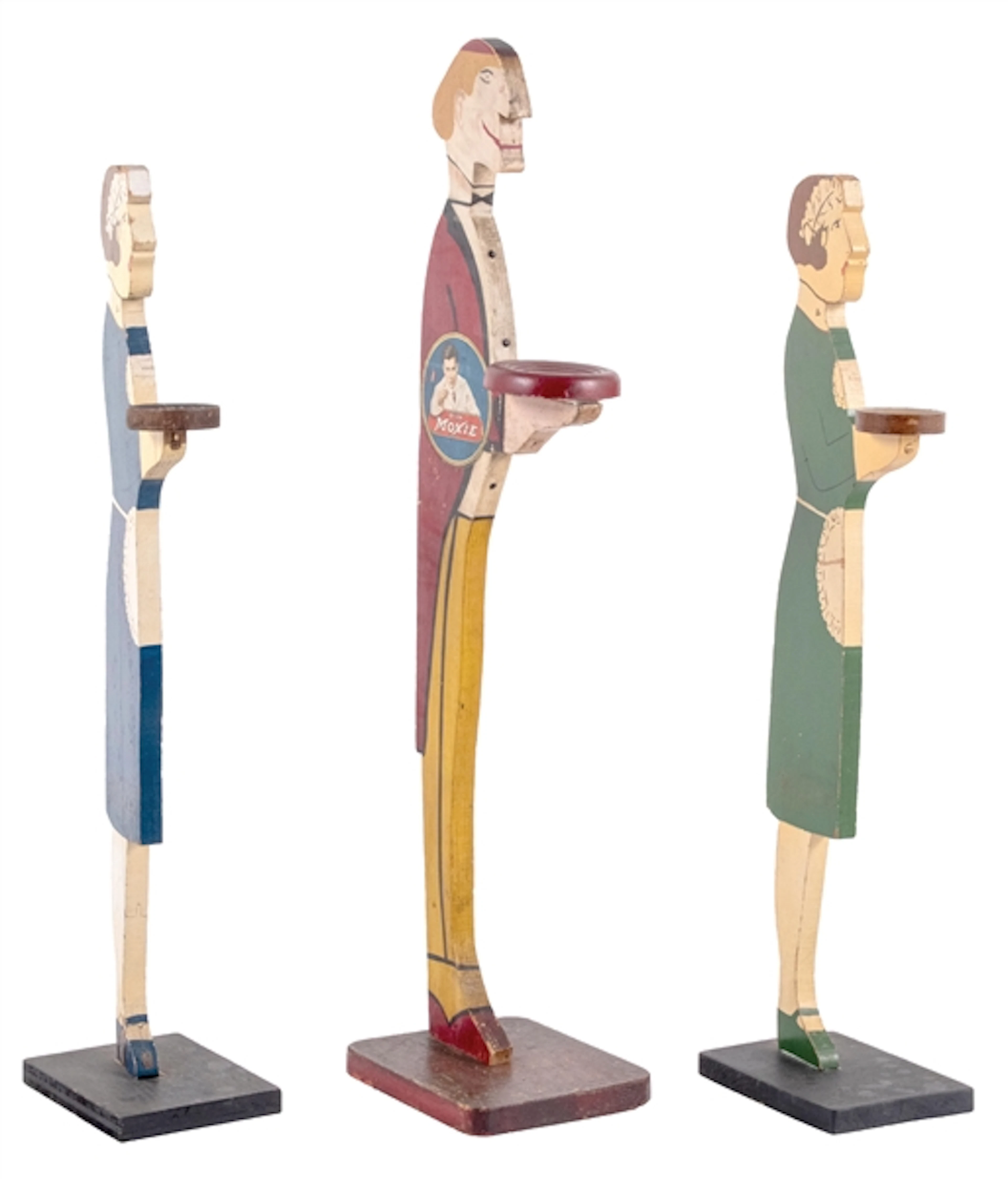 COLLECTION OF 3 MOXIE BOTTLE STANDS