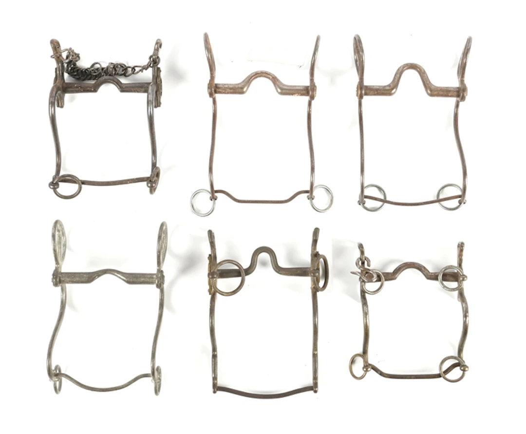 LOT OF 6: CAVALRY BITS