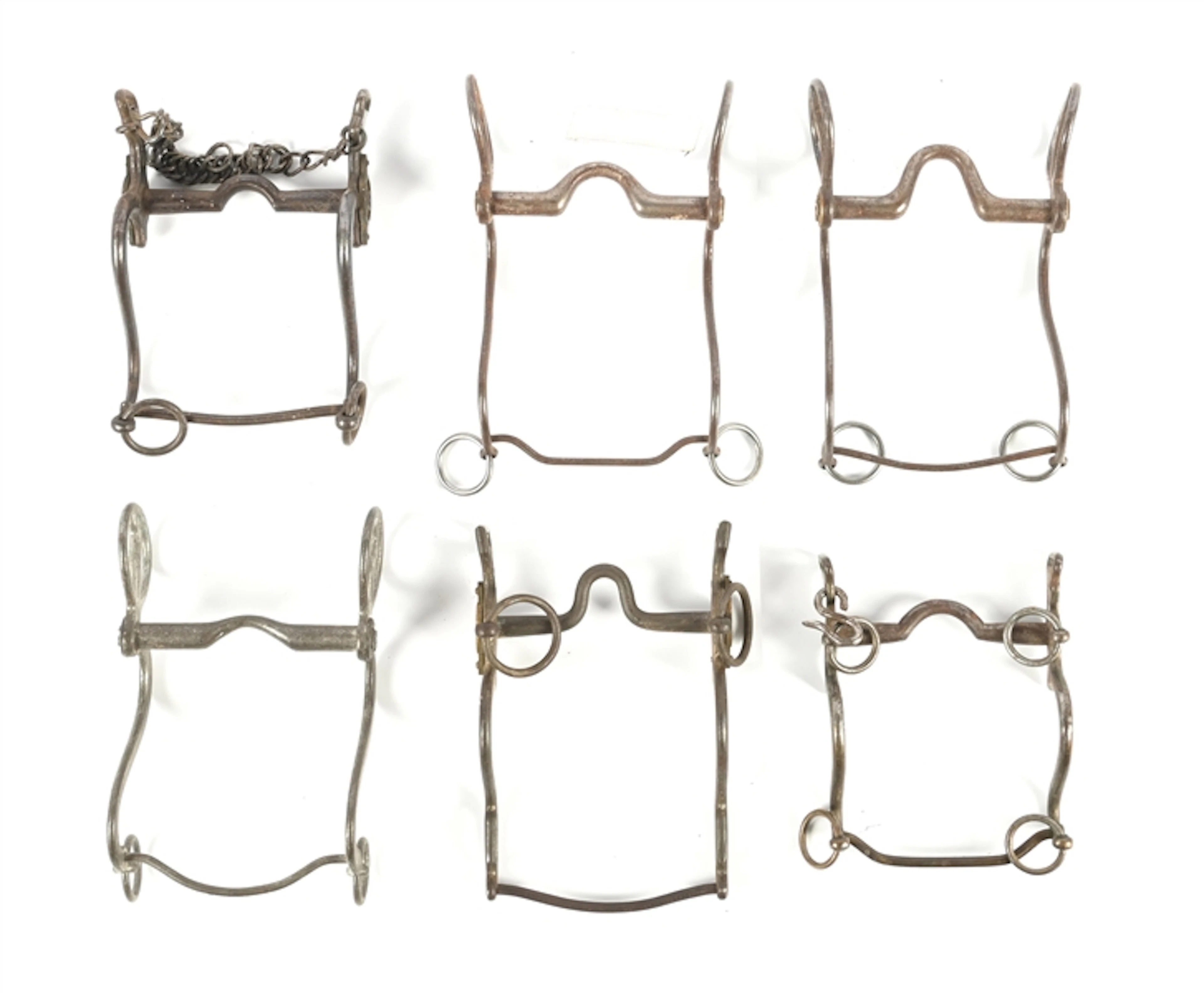 LOT OF 6: CAVALRY BITS