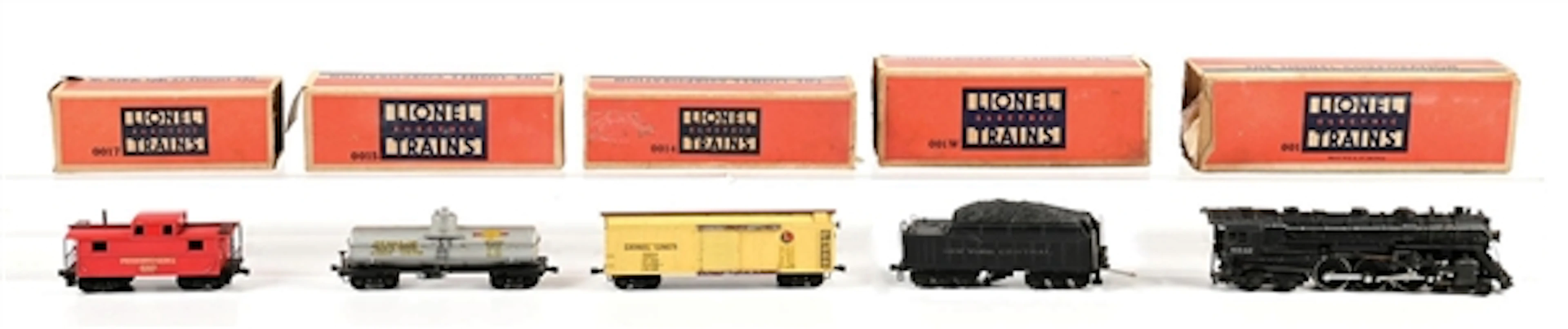 PRE-WAR LIONEL OO-GA. NO. 5342 HUDSON STEAM LOCOMOTIVE FREIGHT SET
