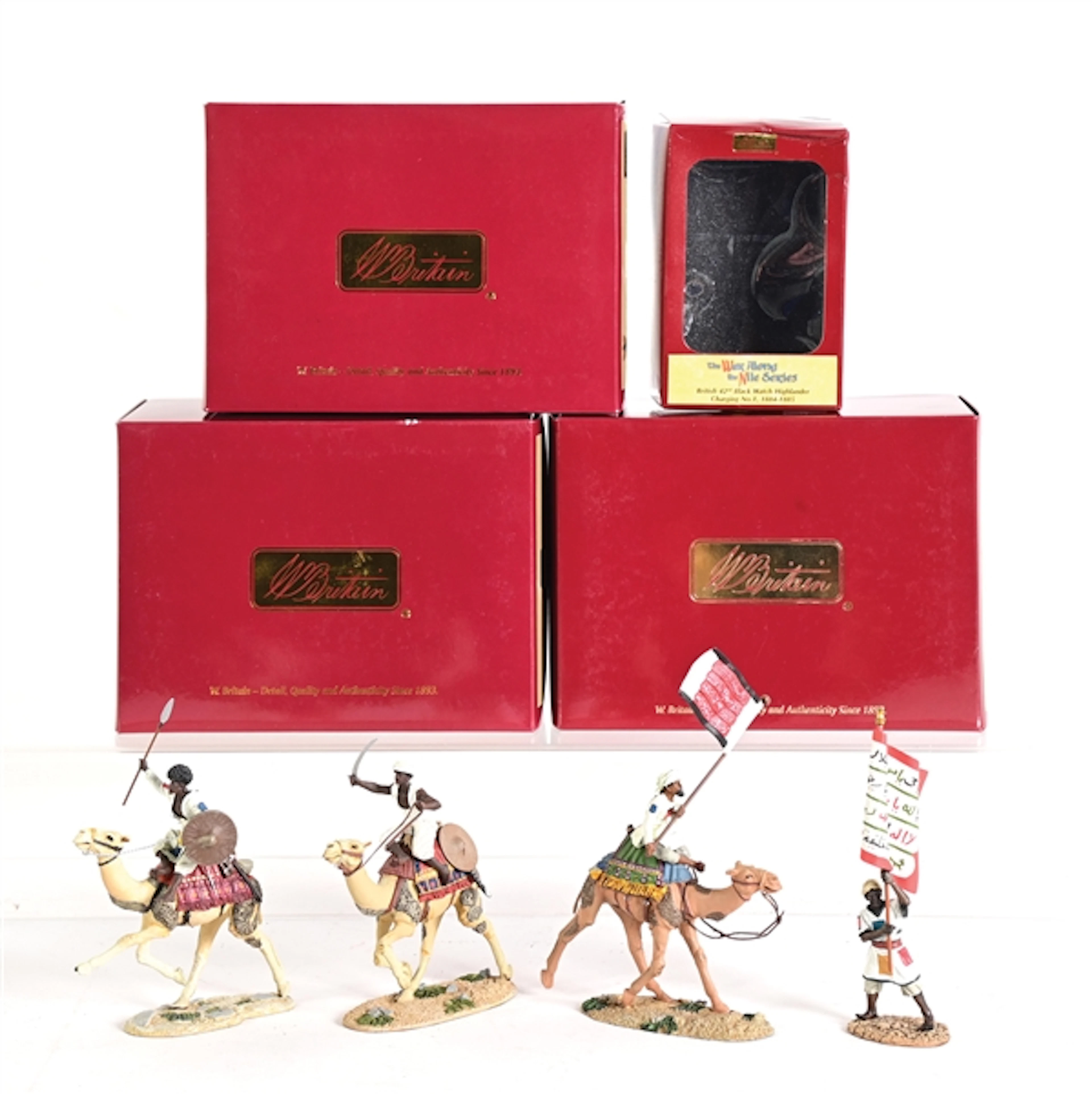 LOT OF 4: BRITAIN'S TOY SOLDIER SETS IN ORIGINAL BOXES