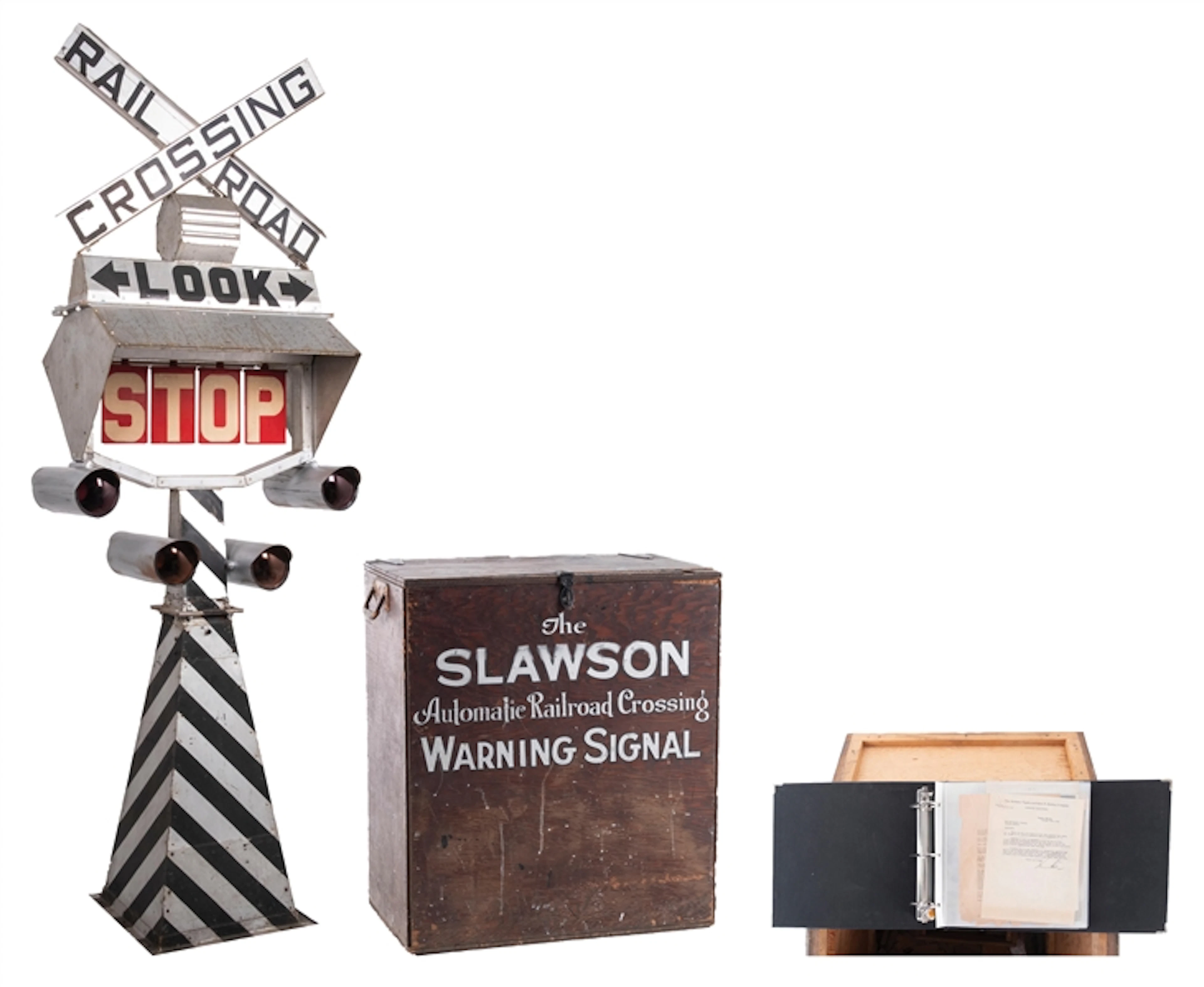 SLAWSON PROTOTYPE RAILROAD CROSSING SIGNAL