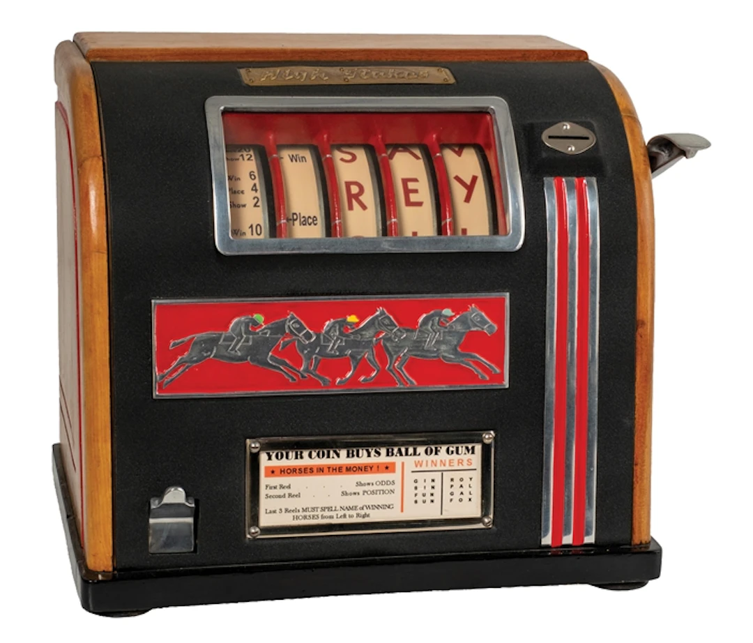 "HIGH STAKES" HORSE RACE-THEMED TRADE STIMULATOR