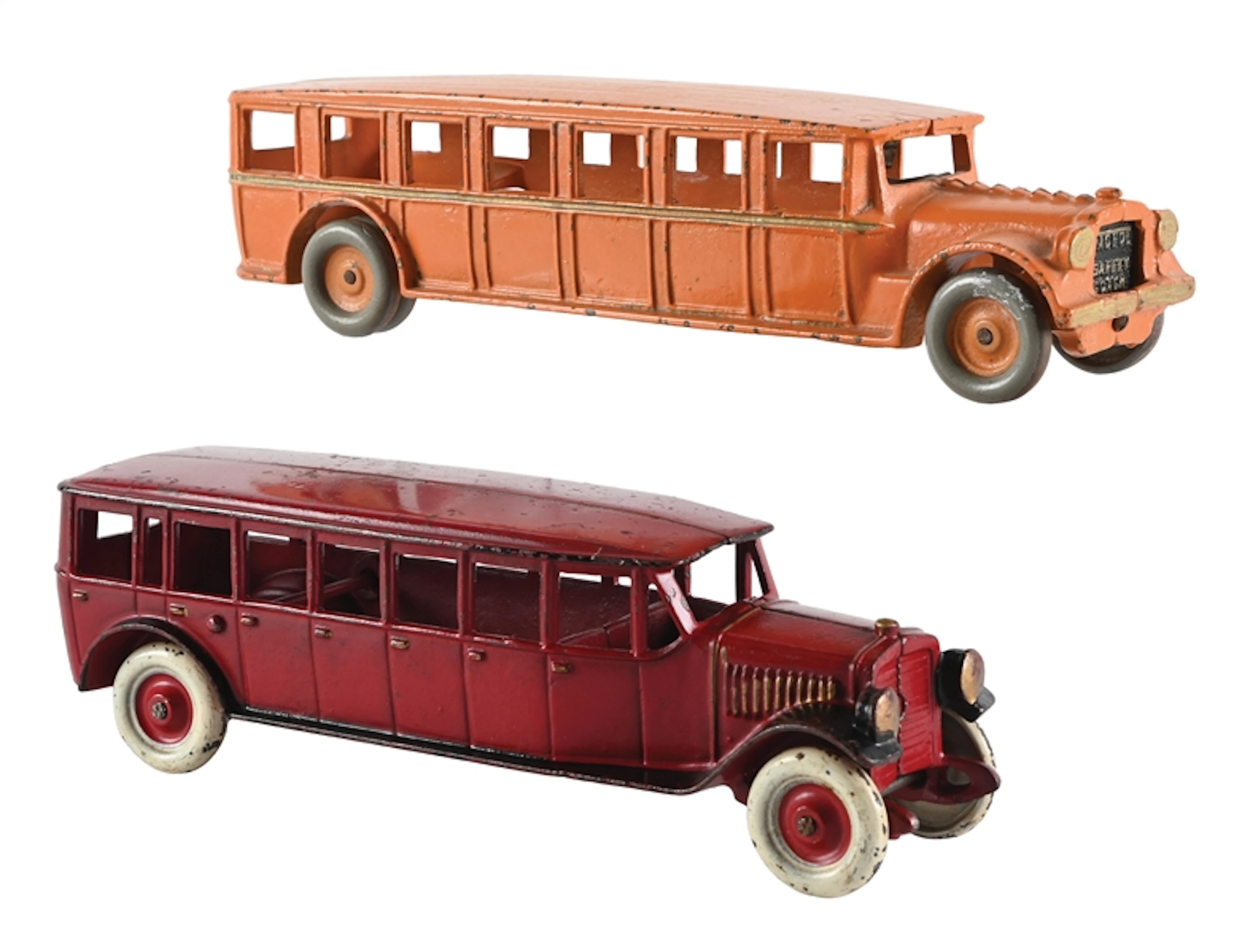 LOT OF 2: CAST-IRON BUSSES