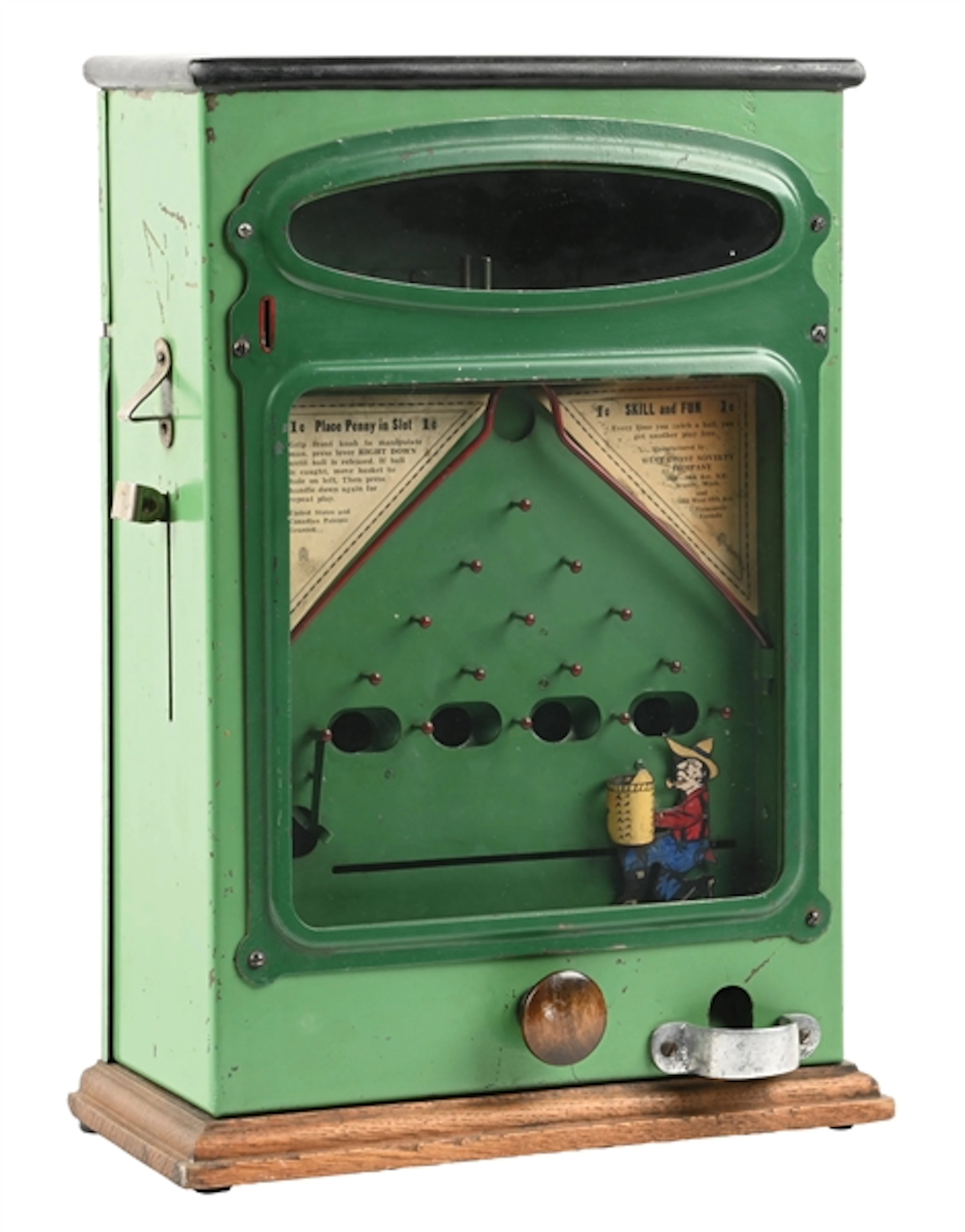 RARE 1¢ WEST COAST NOVELTY HONEST JOHN SKILL GAME
