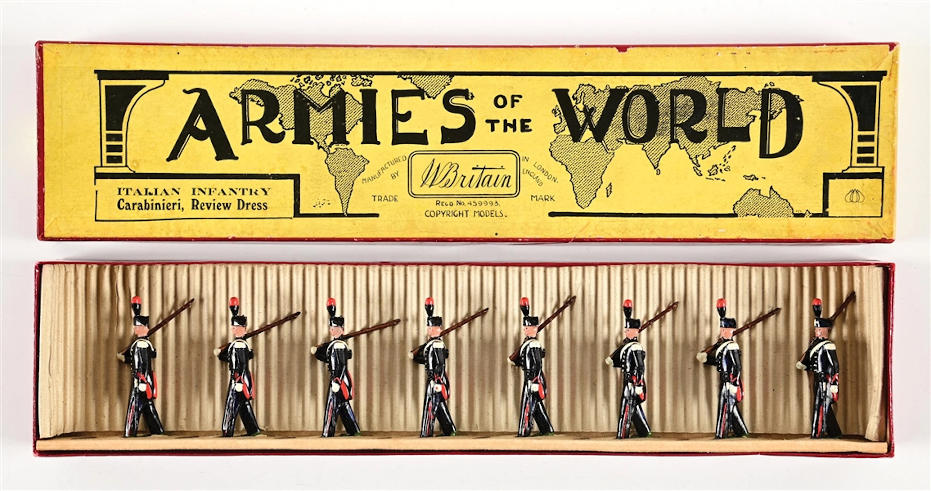W. BRITAIN ARMIES OF THE WORLD ITALIAN INFANTRY CARABINIERI, REVIEW