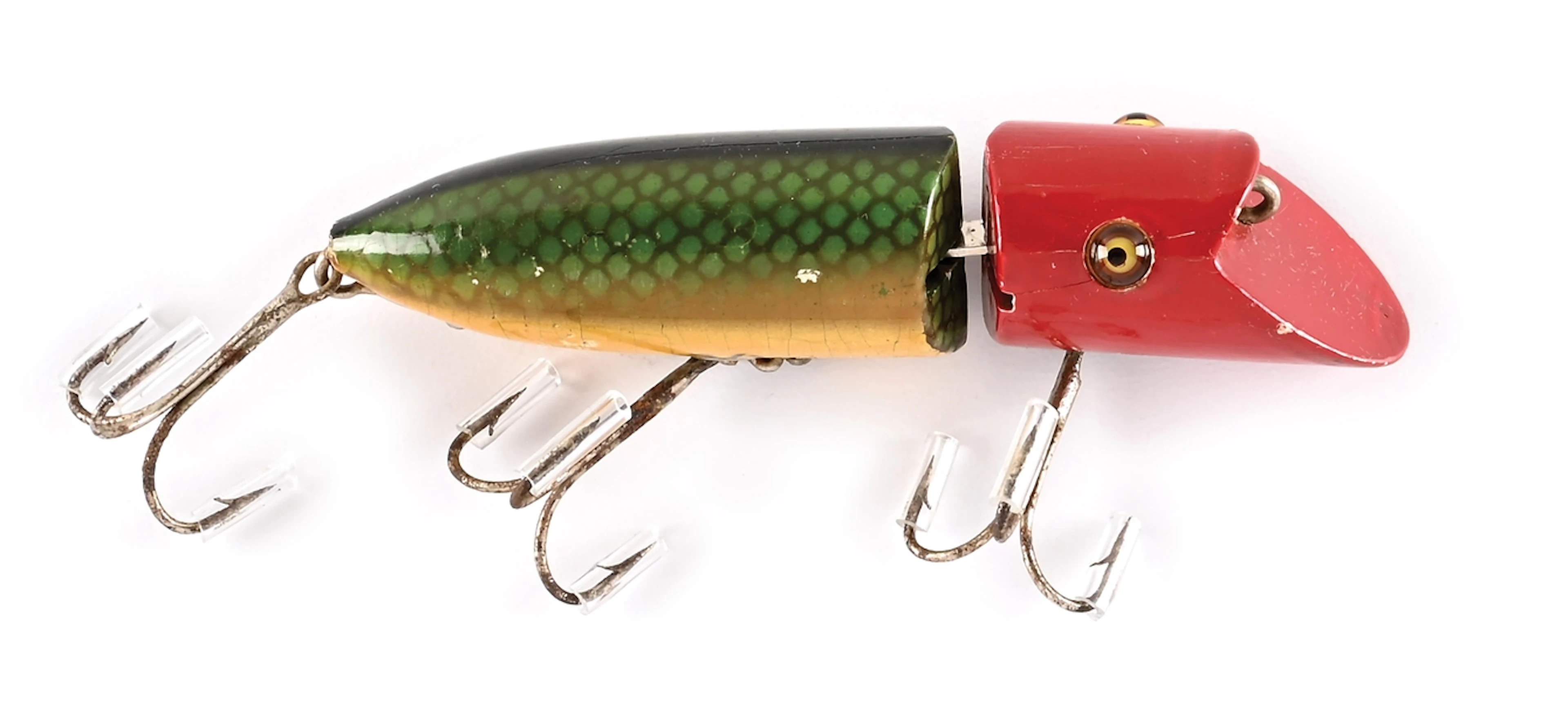 RED HEAD GREEN SCALE HEDDON ZIG WAG