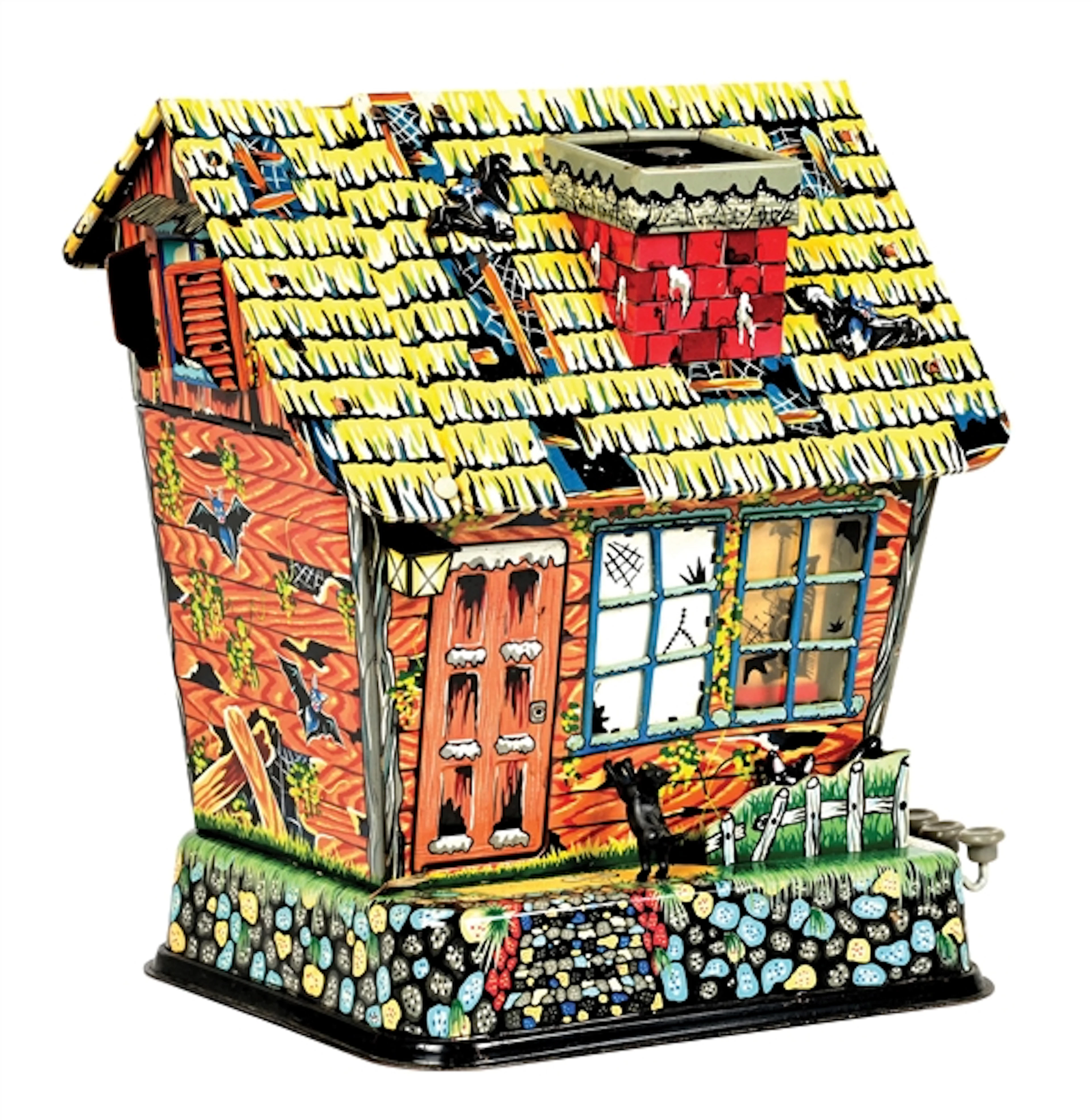 LOUIS MARX "HOOTIN' HOLLOW" TIN LITHO HAUNTED HOUSE