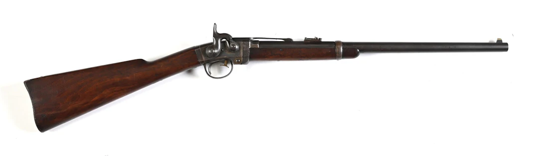 (A) AMERICAN MACHINE WORKS SMITH BREECH LOADING PERCUSSION CARBINE.