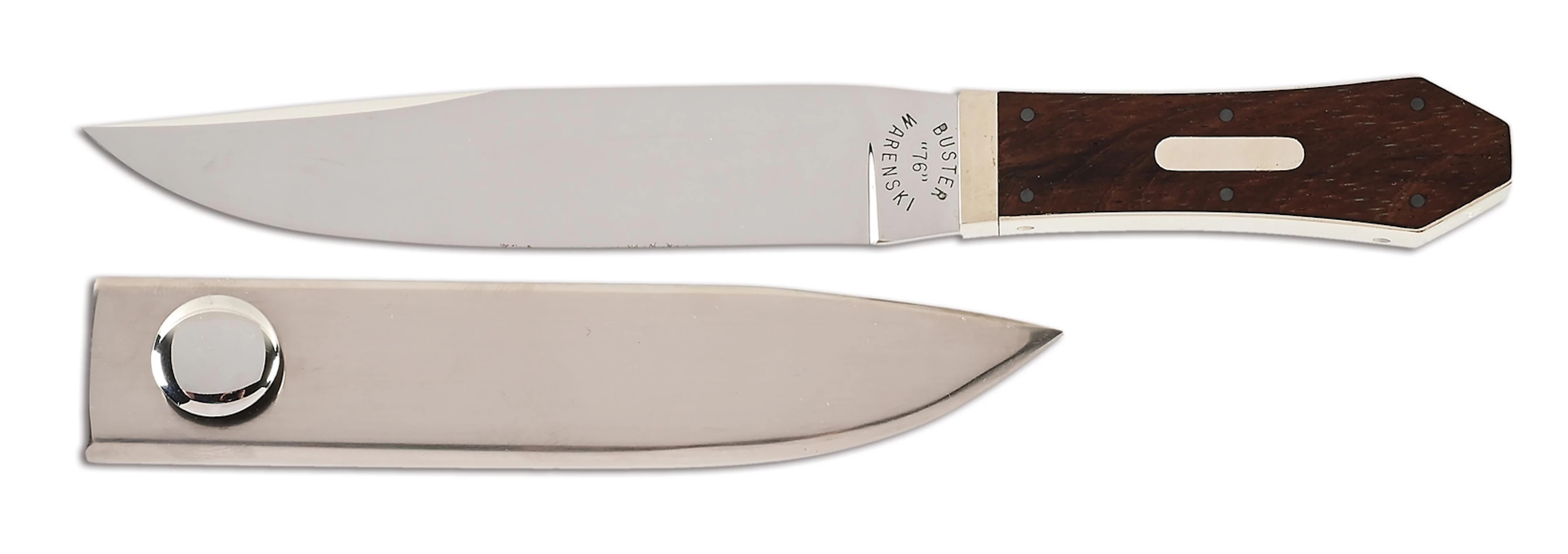 BUSTER WARENSKI MINIATURE GOLD RUSH BOWIE KNIFE.