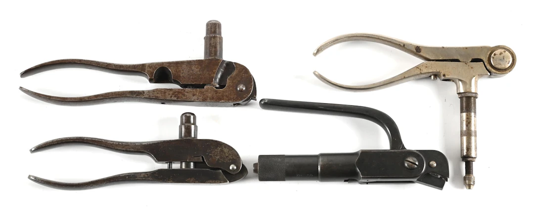 LOT OF (4) 19TH CENTURY WINCHESTER & MARLIN RELOADING TOOLS.