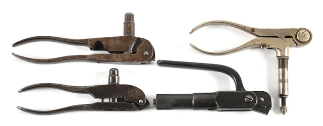 LOT OF (4) 19TH CENTURY WINCHESTER & MARLIN RELOADING TOOLS.