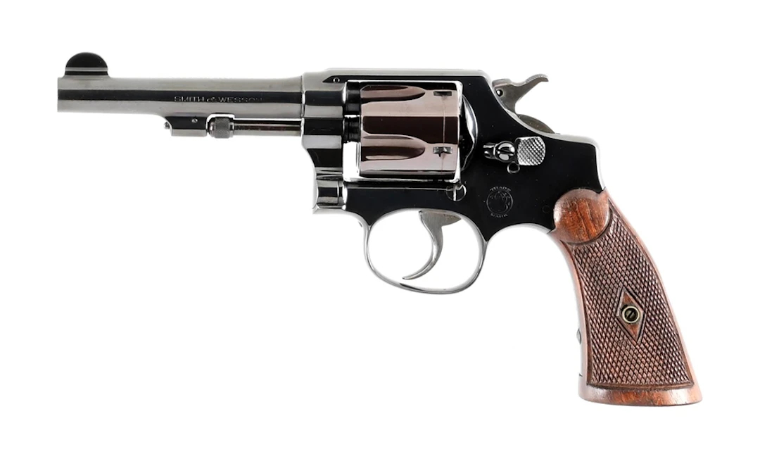 (C) PRE-WAR SMITH & WESSON REGULATION POLICE REVOLVER.