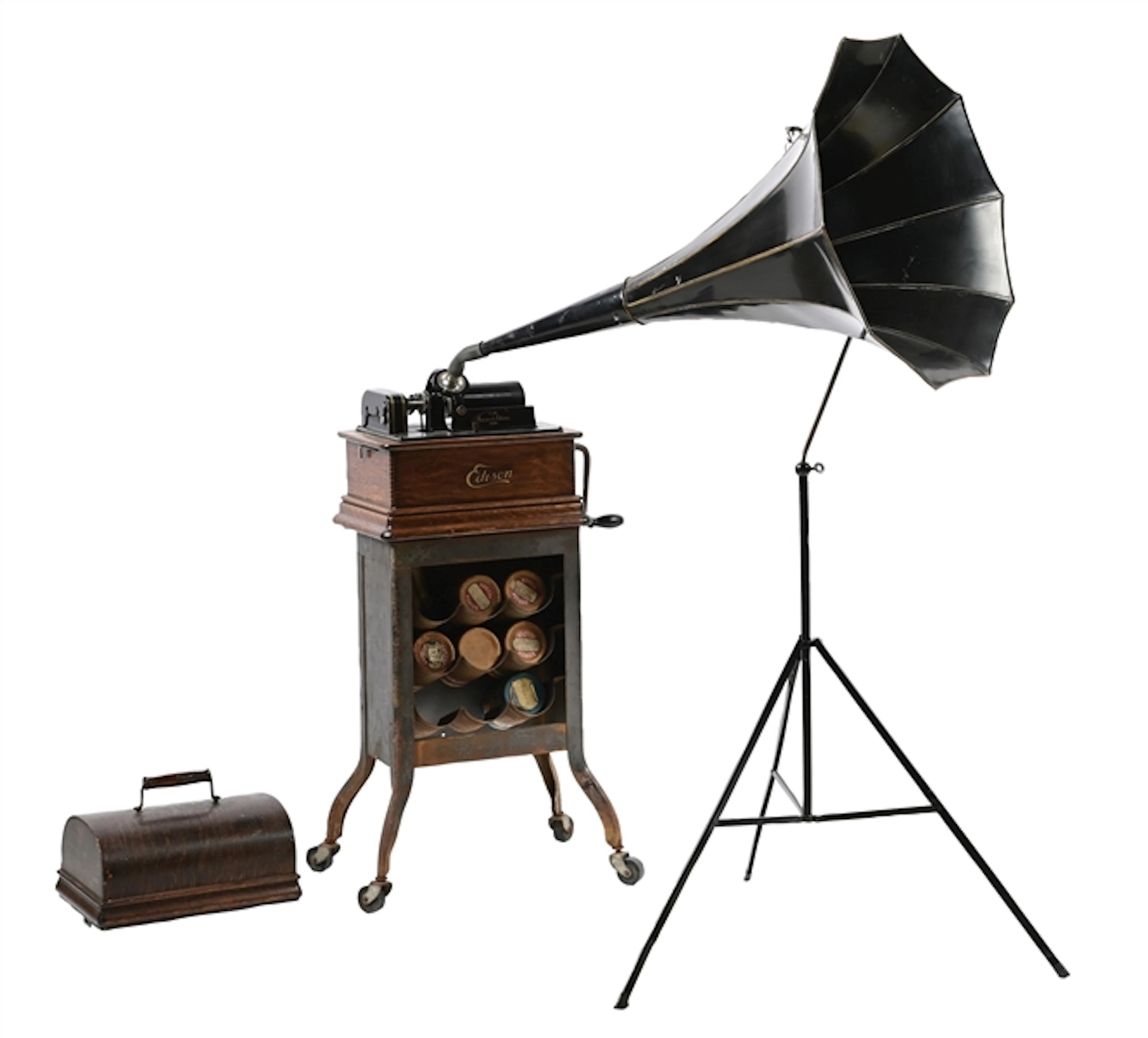 THOMAS EDISON "STANDARD" CYLINDER PHONOGRAPH W/ STAND