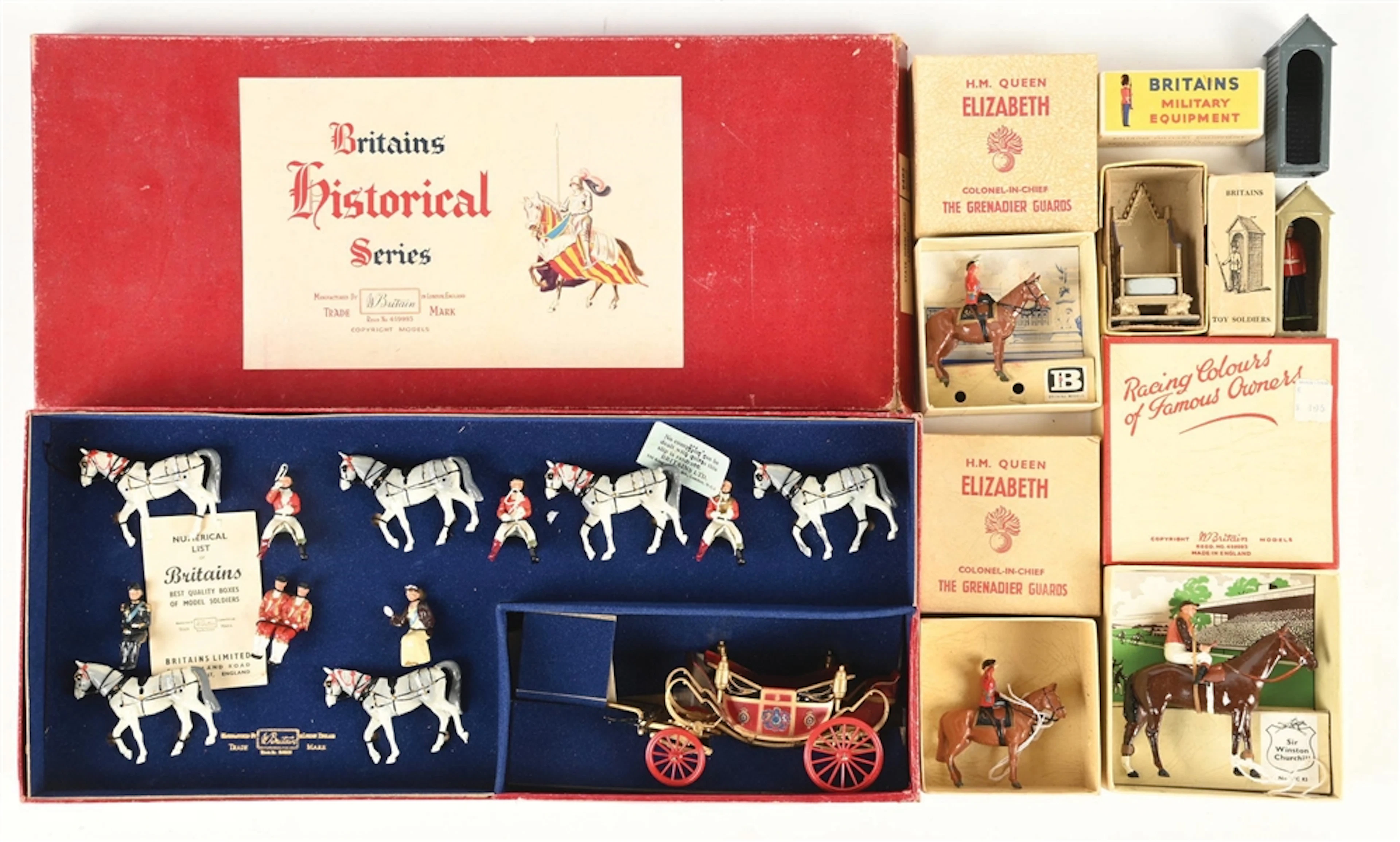 LOT OF 7: W. BRITAIN HISTORICAL SERIES SETS IN BOXES