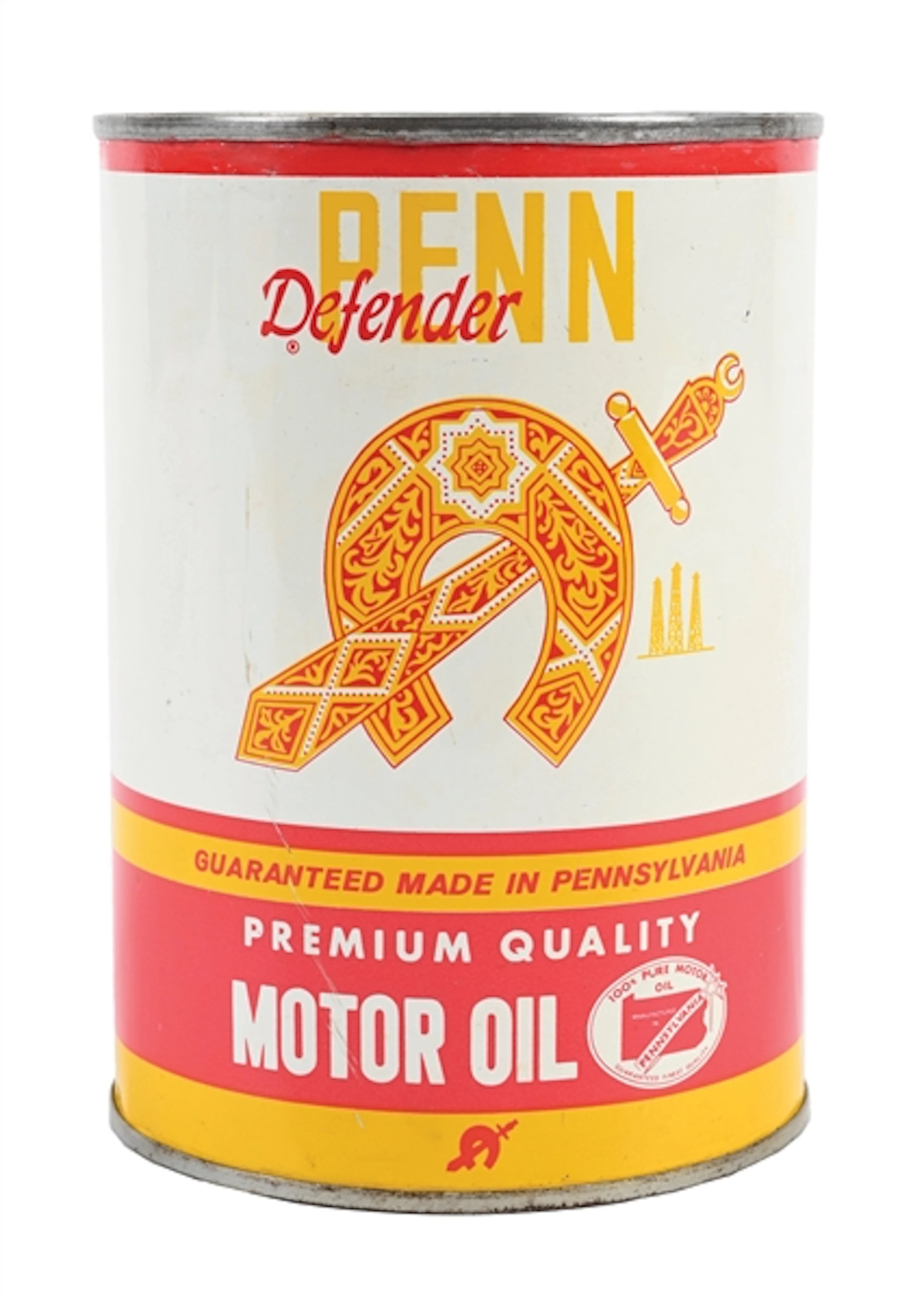PENN DEFENDER QUALITY MOTOR OIL ONE QUART CAN