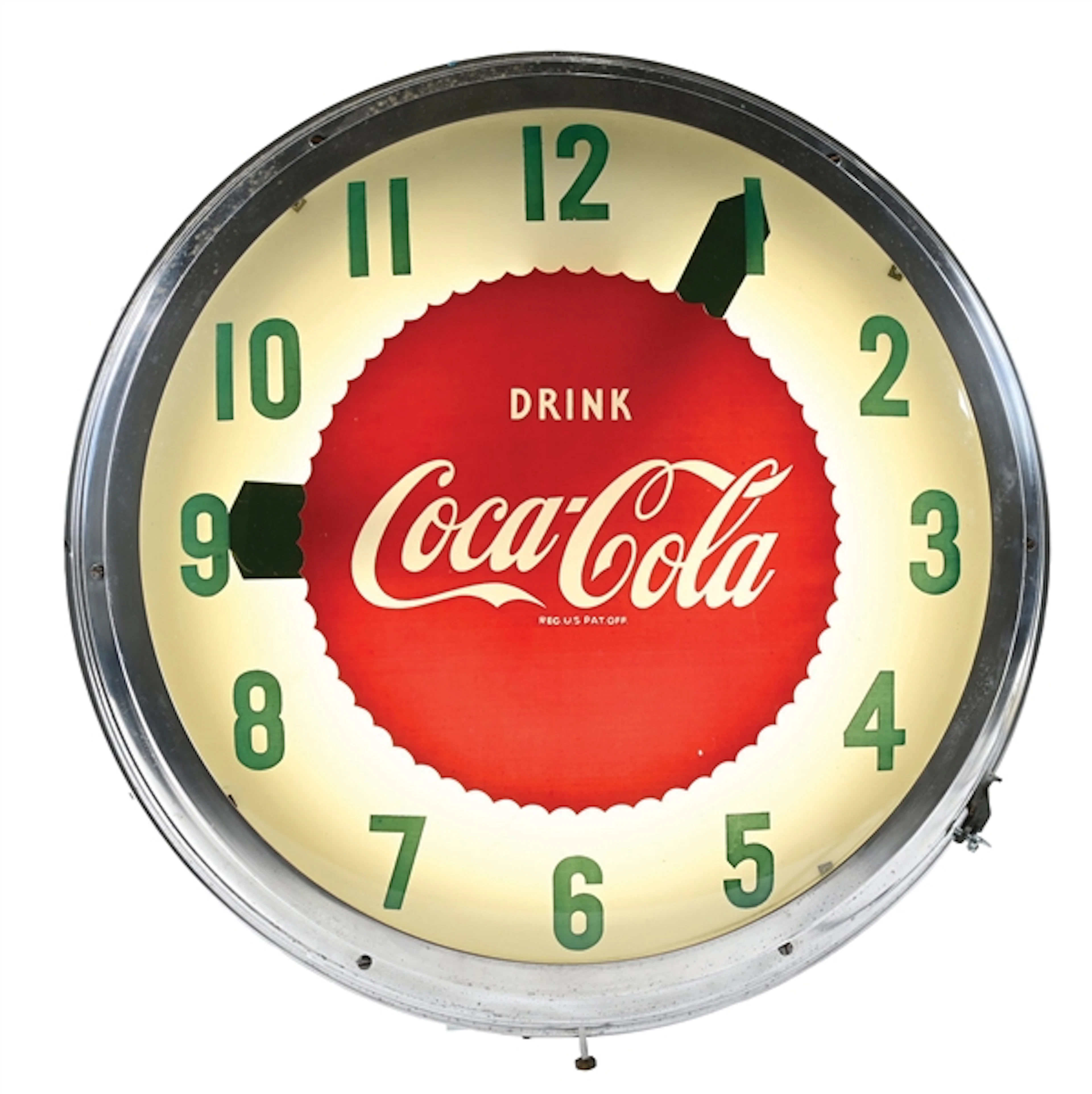 DRINK COCA-COLA LIGHT SAWTOOTH CLOCK