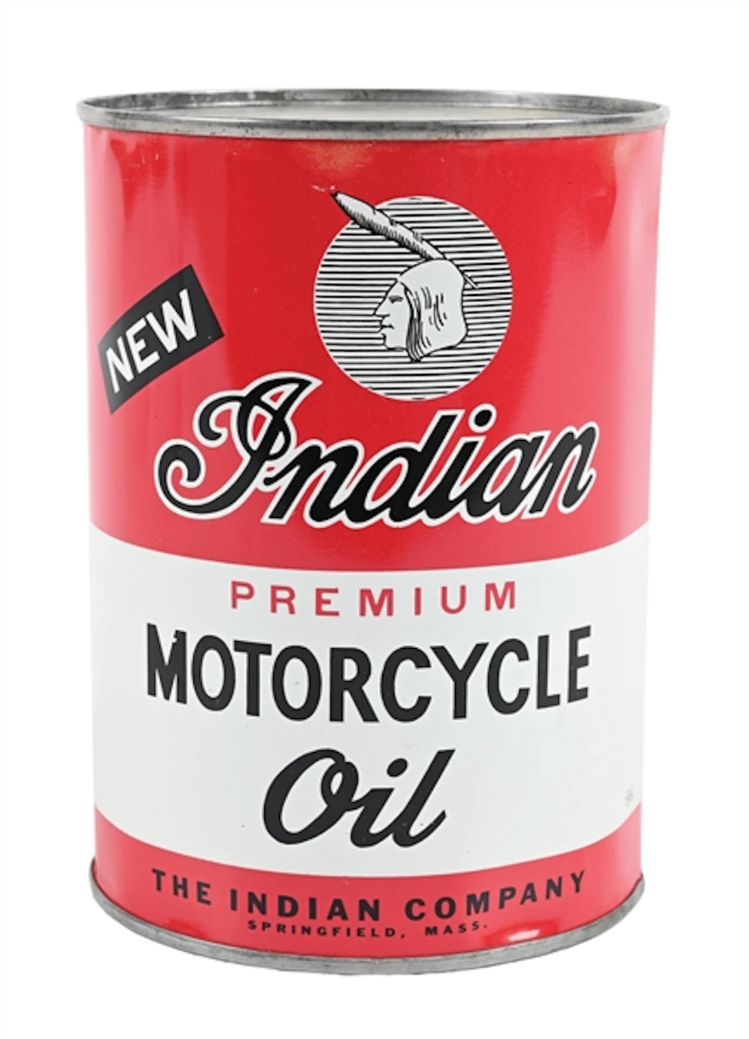 INDIAN PREMIUM MOTORCYCLE OIL ONE QUART CAN