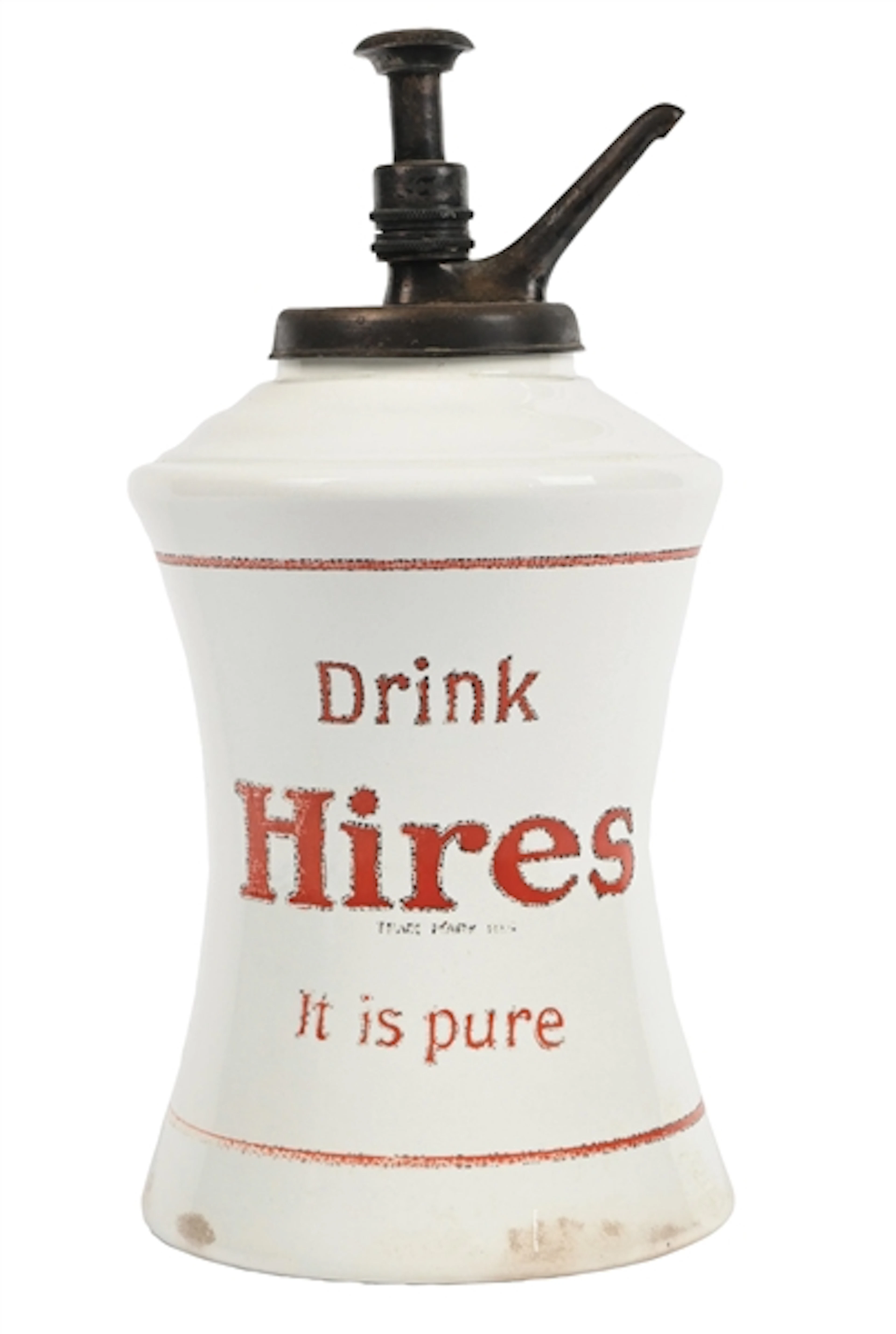 HIRES ROOT BEER HOURGLASS SODA FOUNTAIN SYRUP DISPENSER