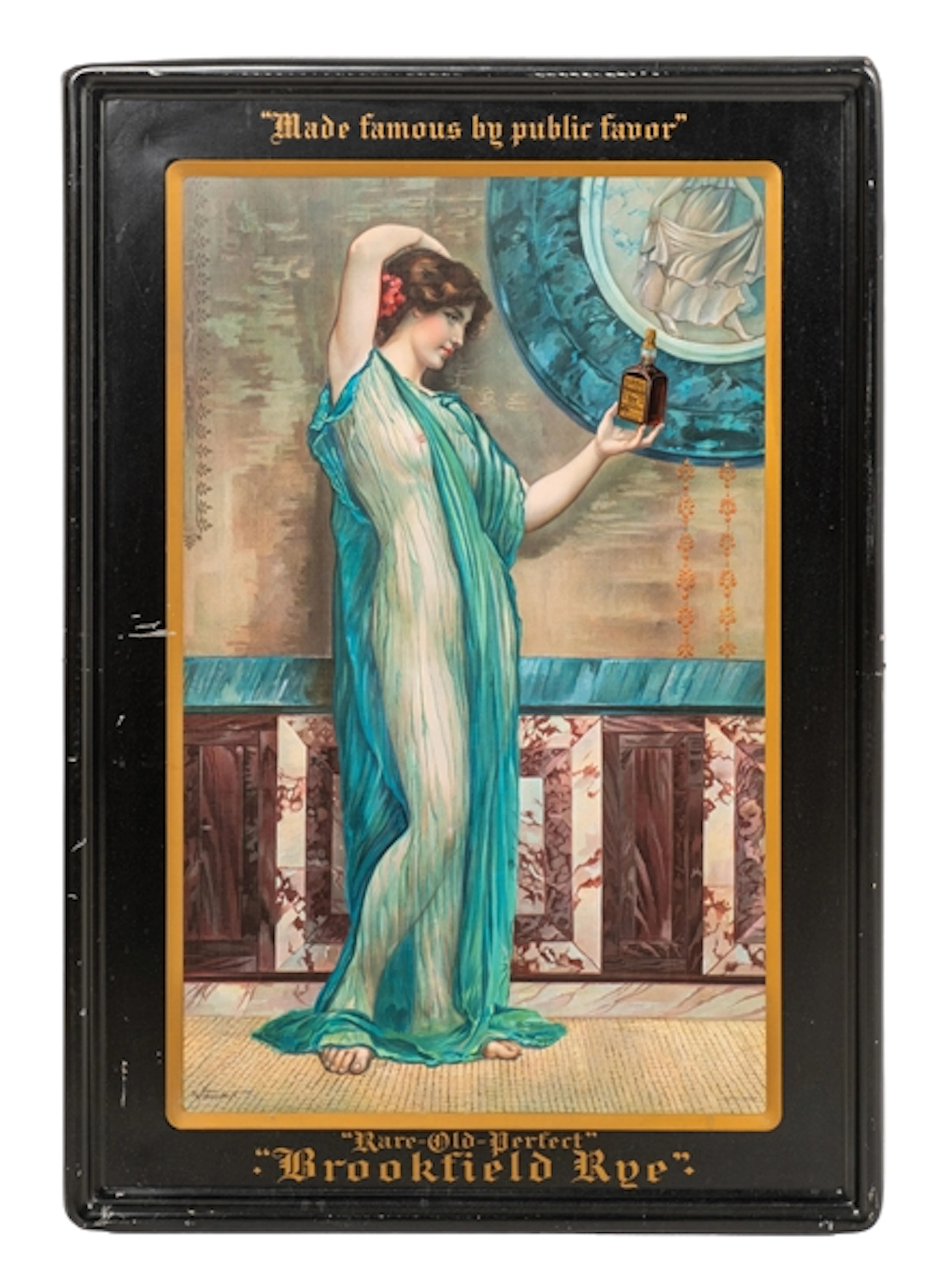 BROOKFIELD RYE SELF FRAMED TIN SIGN