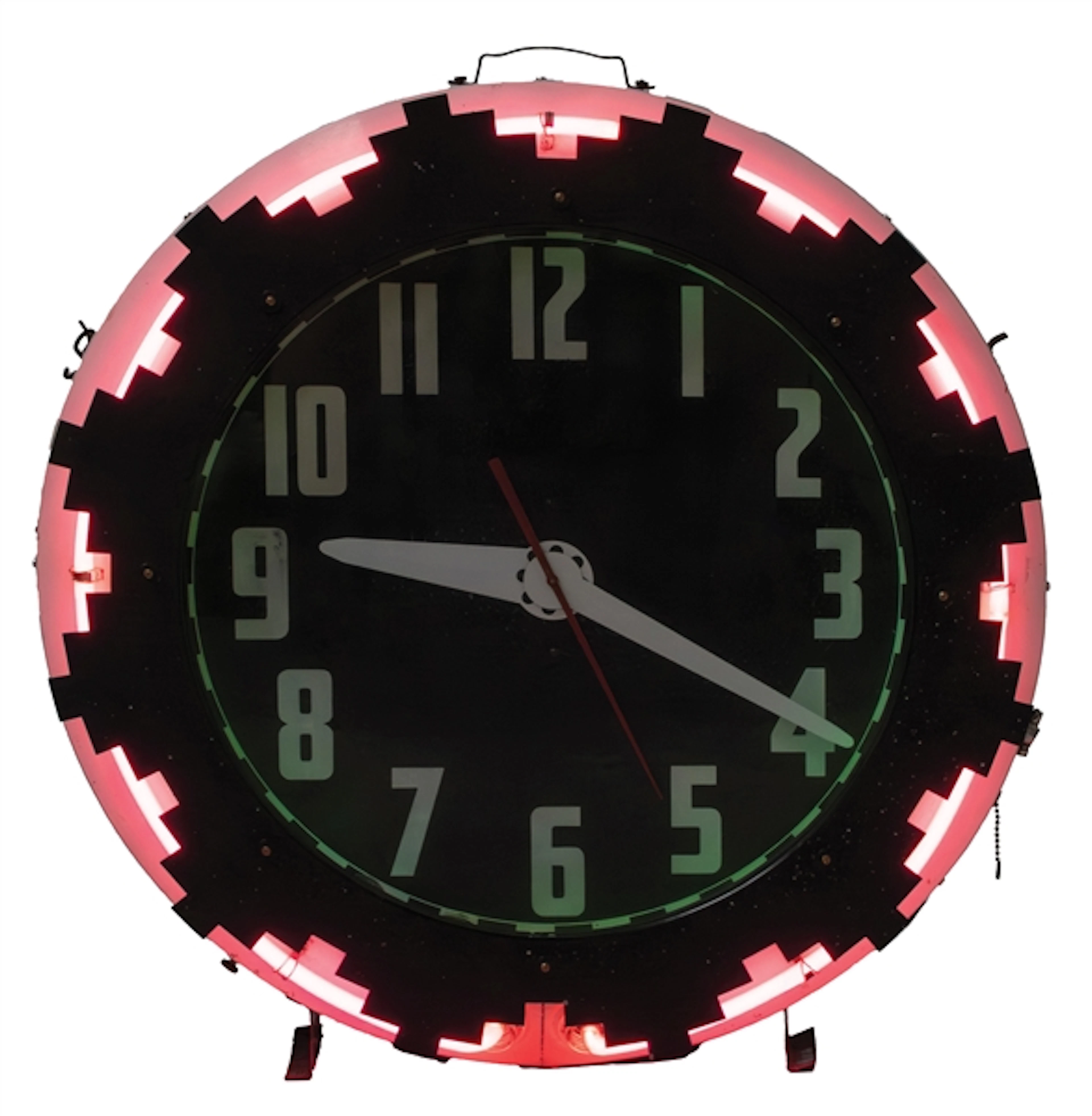GLOW DIAL AZTEC NEON CLOCK