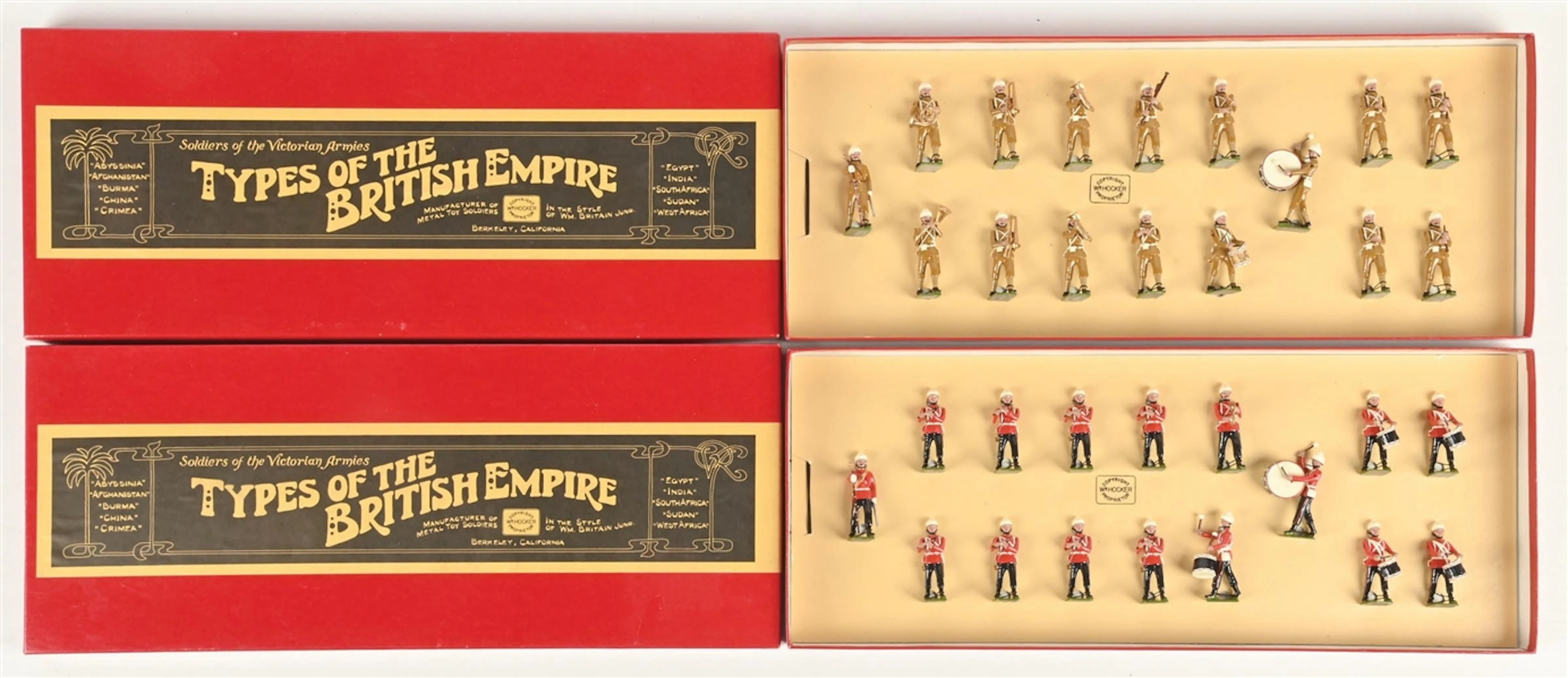 LOT OF 2: WM. HOCKER TYPES OF THE BRITISH EMPIRE SETS IN BOXES
