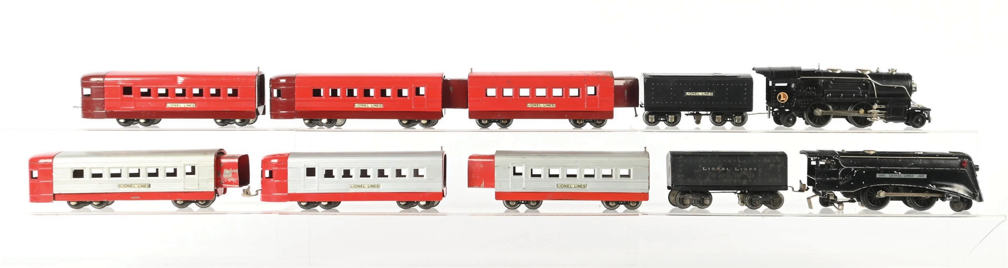 LOT OF 2: PRE-WAR LIONEL O-GA. UNCATALOGED STEAM PASSENGER SETS