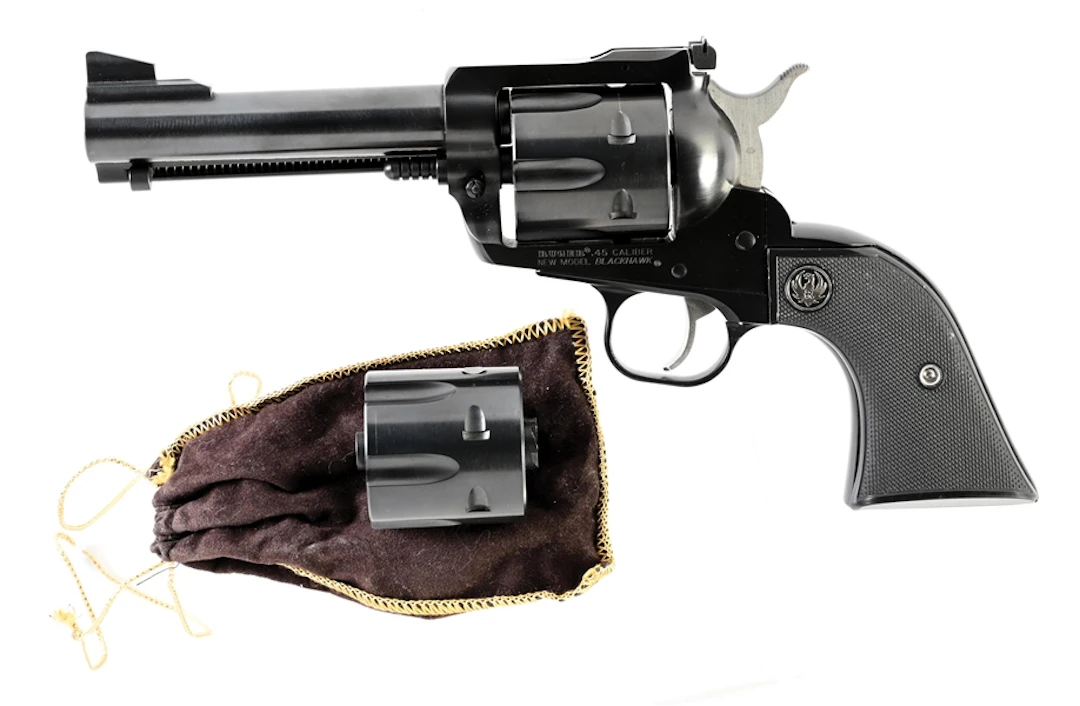 (M) RUGER NEW MODEL BLACKHAWK .45 CONVERTIBLE SINGLE ACTION REVOLVER.