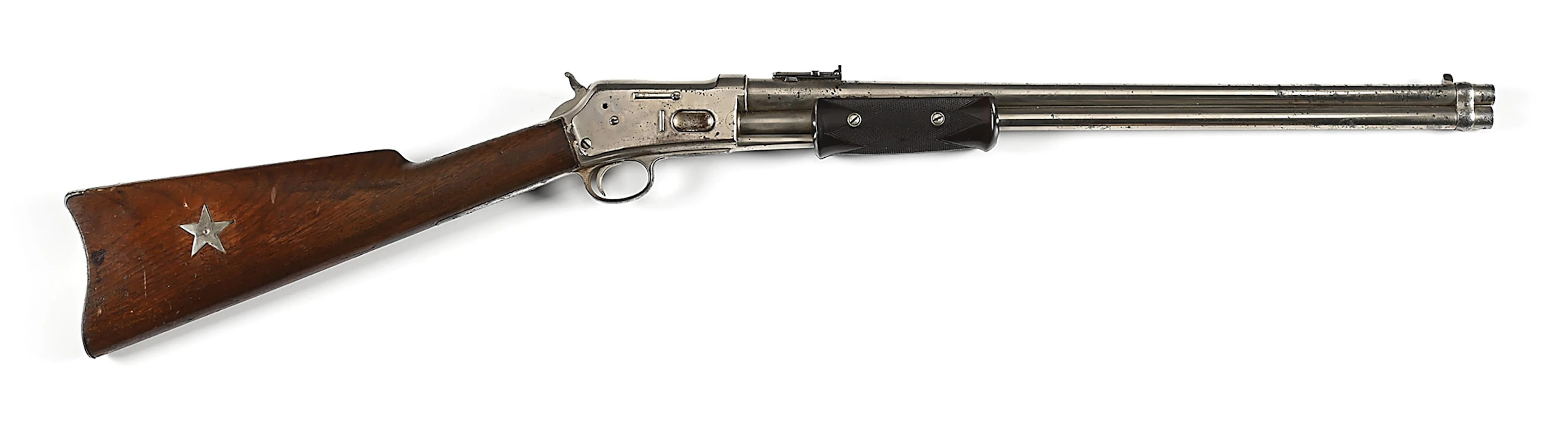 (A) COLT LIGHTNING MEDIUM FRAME .44 SLIDE ACTION BABY CARBINE.
