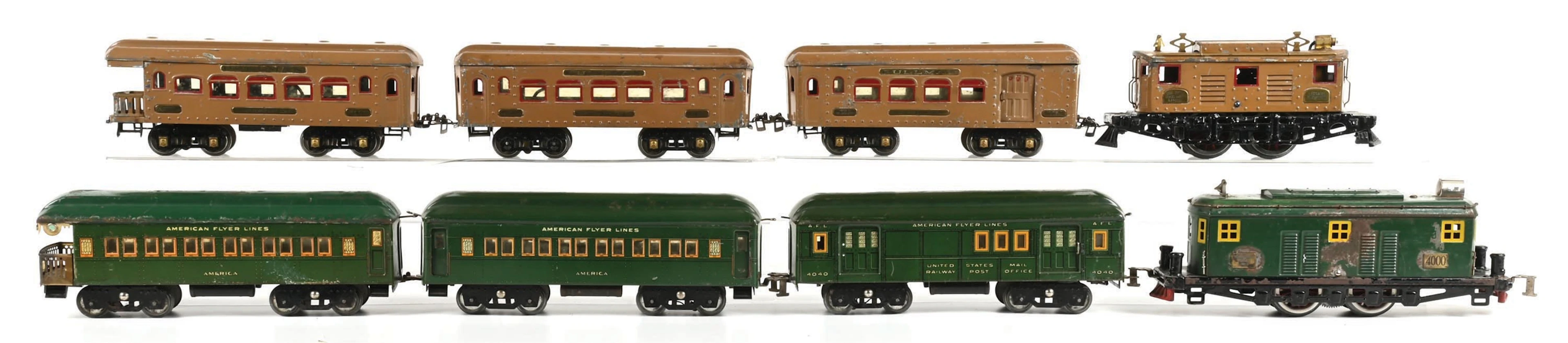 LOT OF 8: AMERICAN FLYER & IVES STD-GA. MIX
