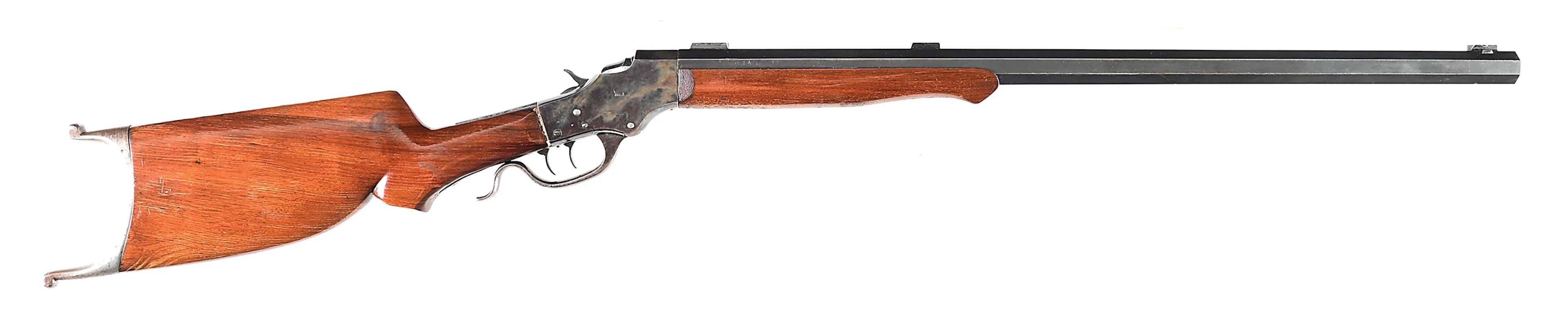 (C) ASSEMBLED STEVENS MODEL 45 .28-30 SINGLE SHOT RIFLE WITH BULLET SEATER.