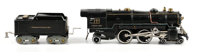 PRE-WAR AMERICAN FLYER STANDARD GA. AMBASSADOR STEAM LOCOMOTIVE &