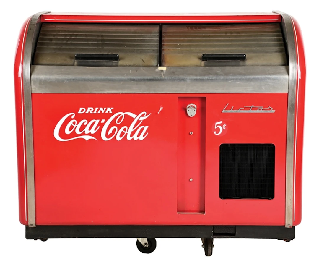 VICTOR DOUBLE DOOR COCA-COLA COOLER