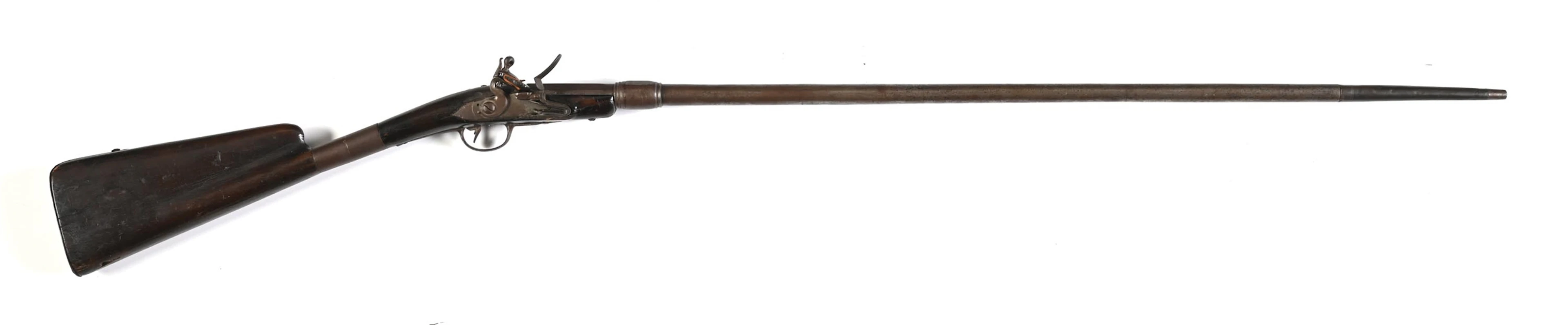 (A) FRENCH TAKEDOWN FLINTLOCK POACHER'S GUN