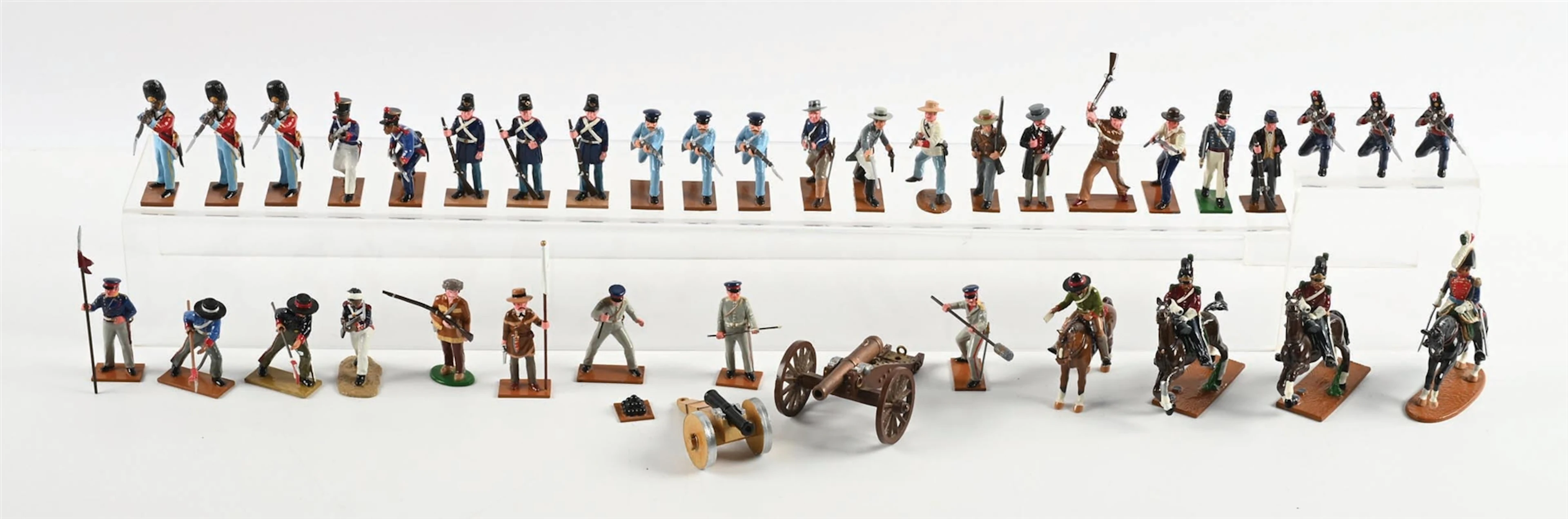 TROPHY MINIATURES REMEMBER THE ALAMO MEXICAN & DEFENDER FIGURES