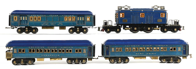 LOT OF 4: AMERICAN FLYER STANDARD GAUGE PRESIDENT'S SPECIAL