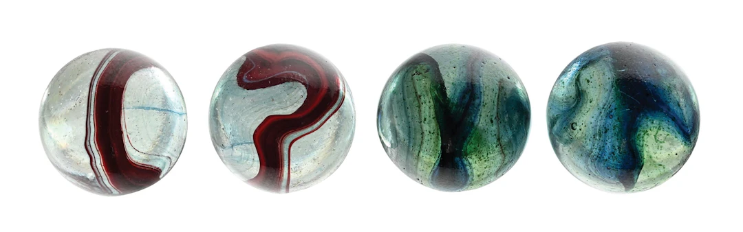LOT OF 4: COBRA MARBLES