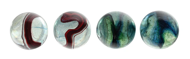 LOT OF 4: COBRA MARBLES