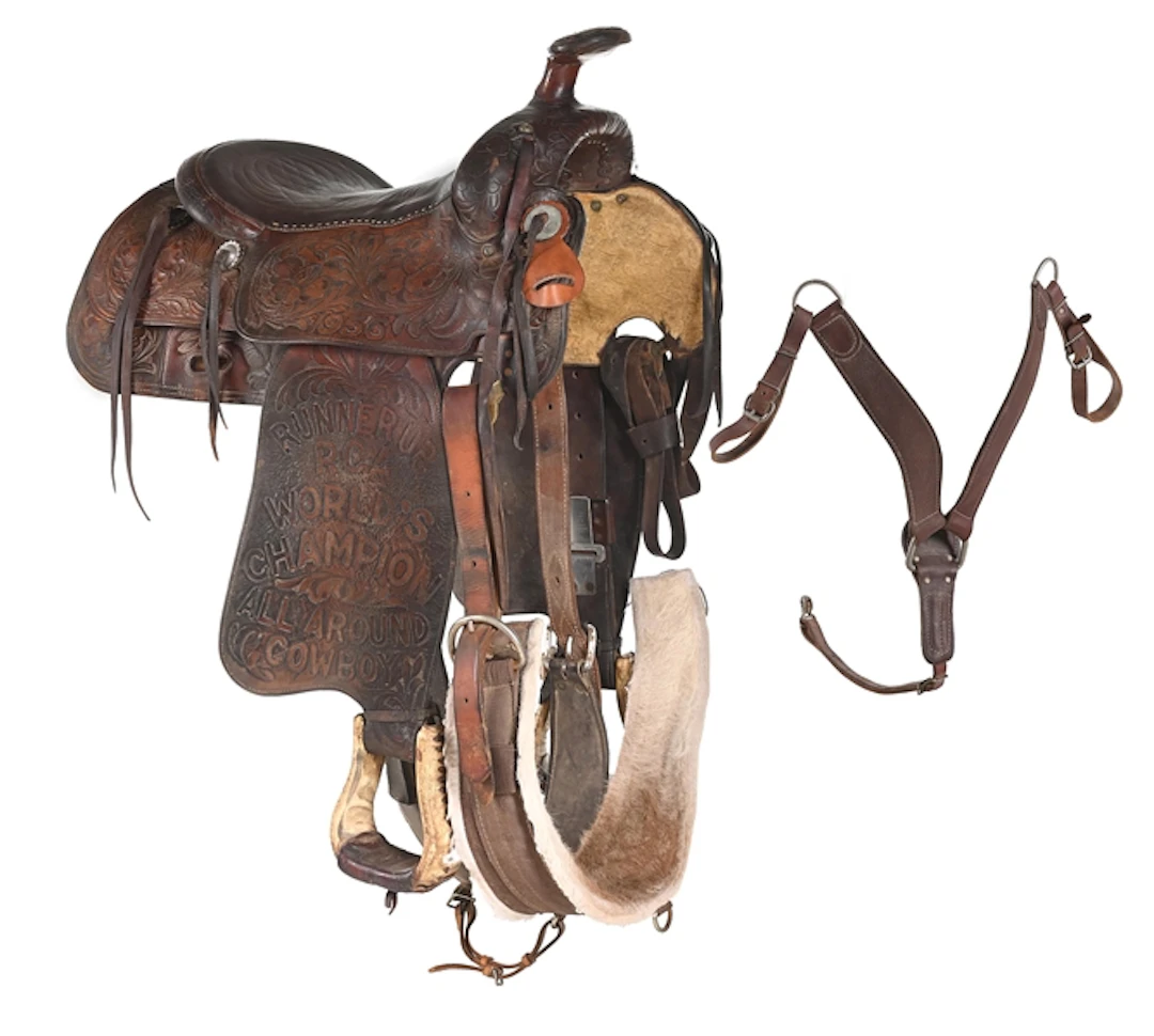 HARLEY MAY 1956 RCA RUNNER UP ALL AROUND CHAMPION PORTER SADDLE