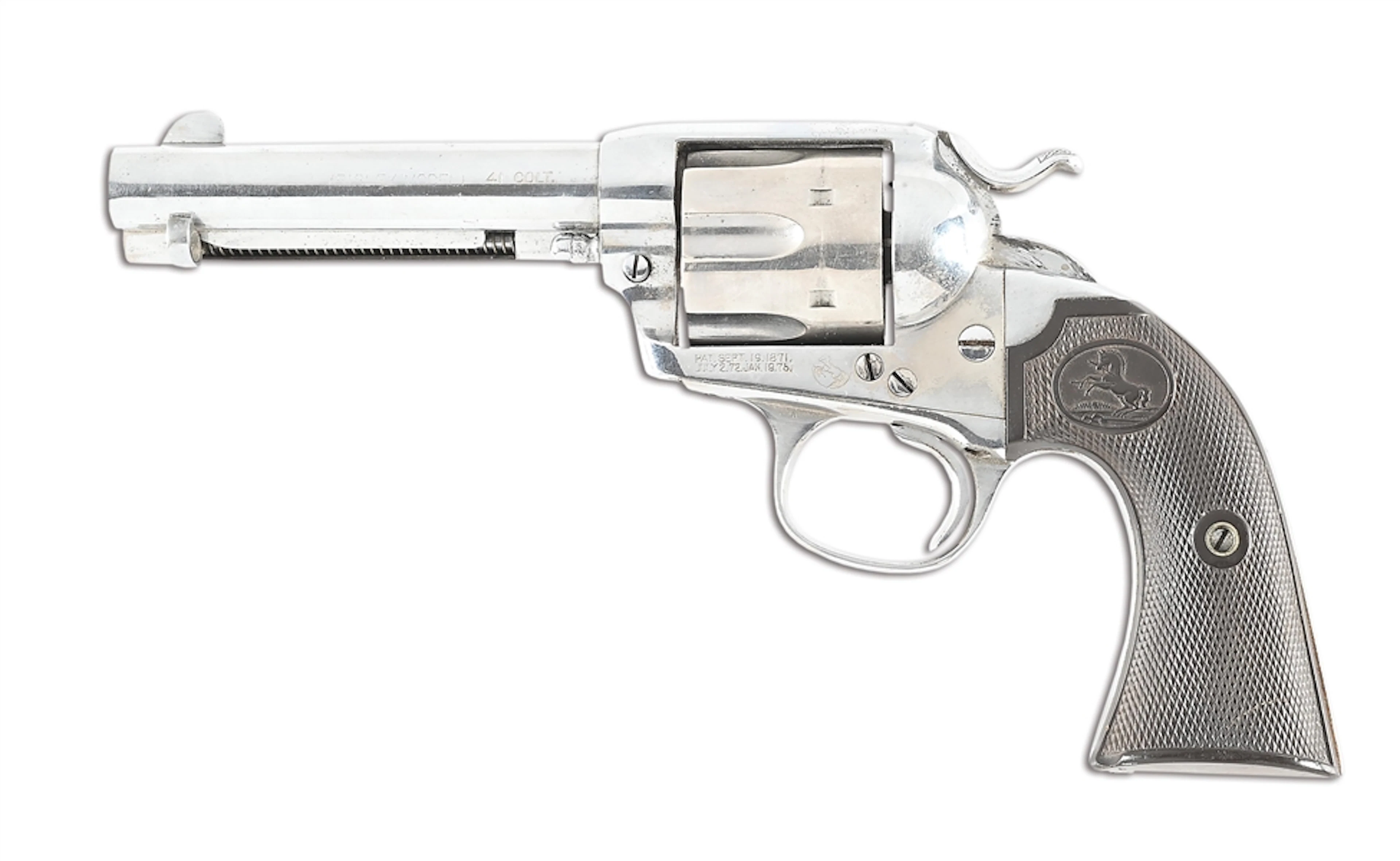 (C) COLT BISLEY MODEL SINGLE ACTION ARMY REVOLVER IN ..41 COLT.