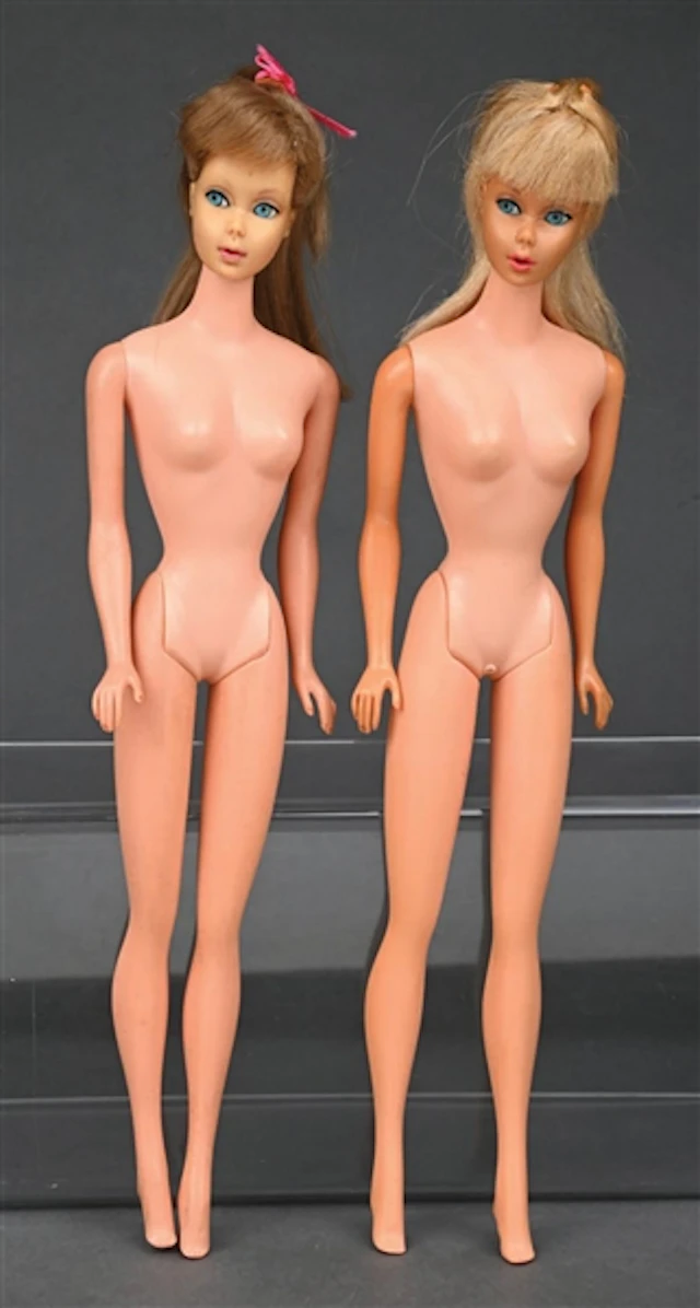LOT OF 2: VINTAGE STANDARD BARBIE DOLLS WITH BARBIE FASHION